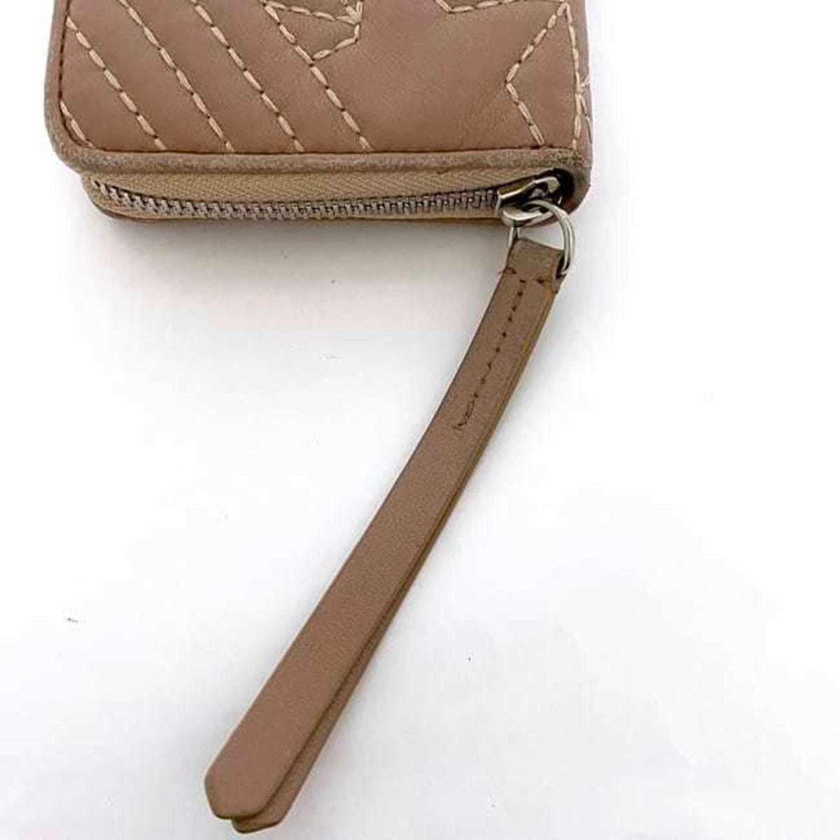 Jimmy Choo Pink Beige Leather Wallet (Bi-Fold) (Pre-Owned)