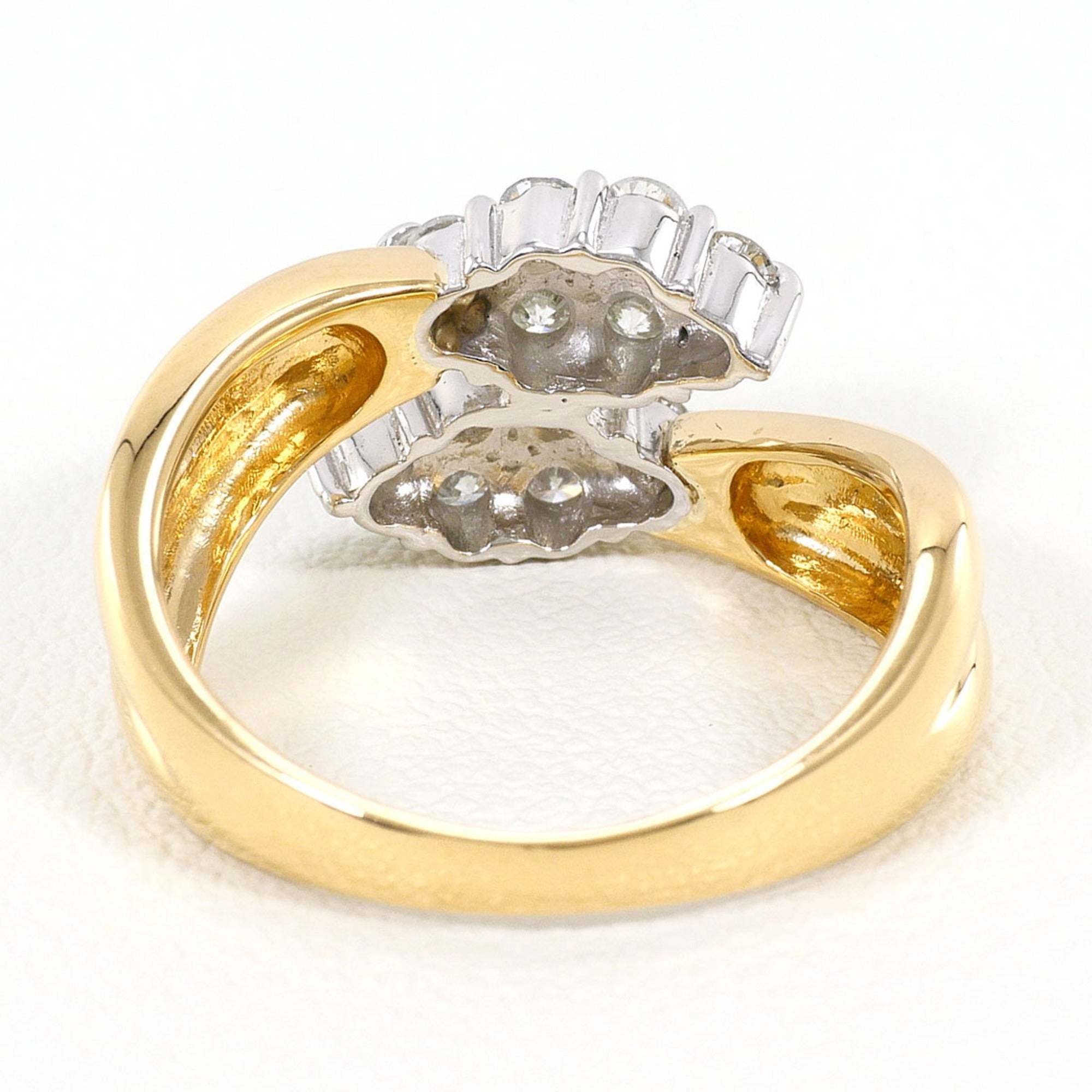 Unbranded Platinum Yellow Gold Yellow Gold (18K) Platinum 900 Band Ring (Pre-Owned)