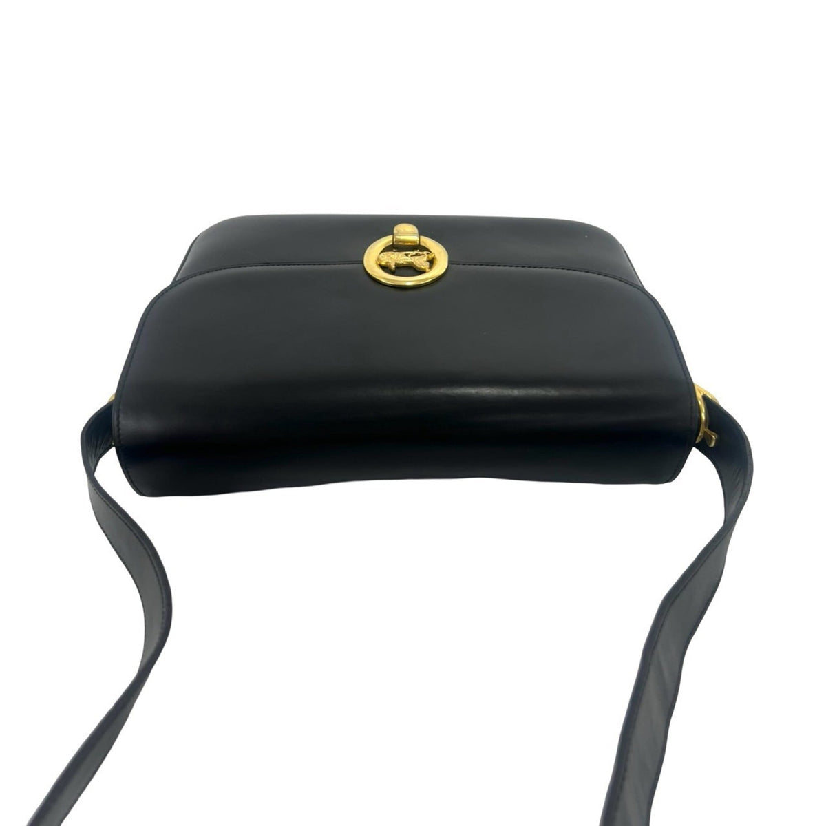 Celine Black Leather Pochette Shoulder Bag (Pre-Owned)