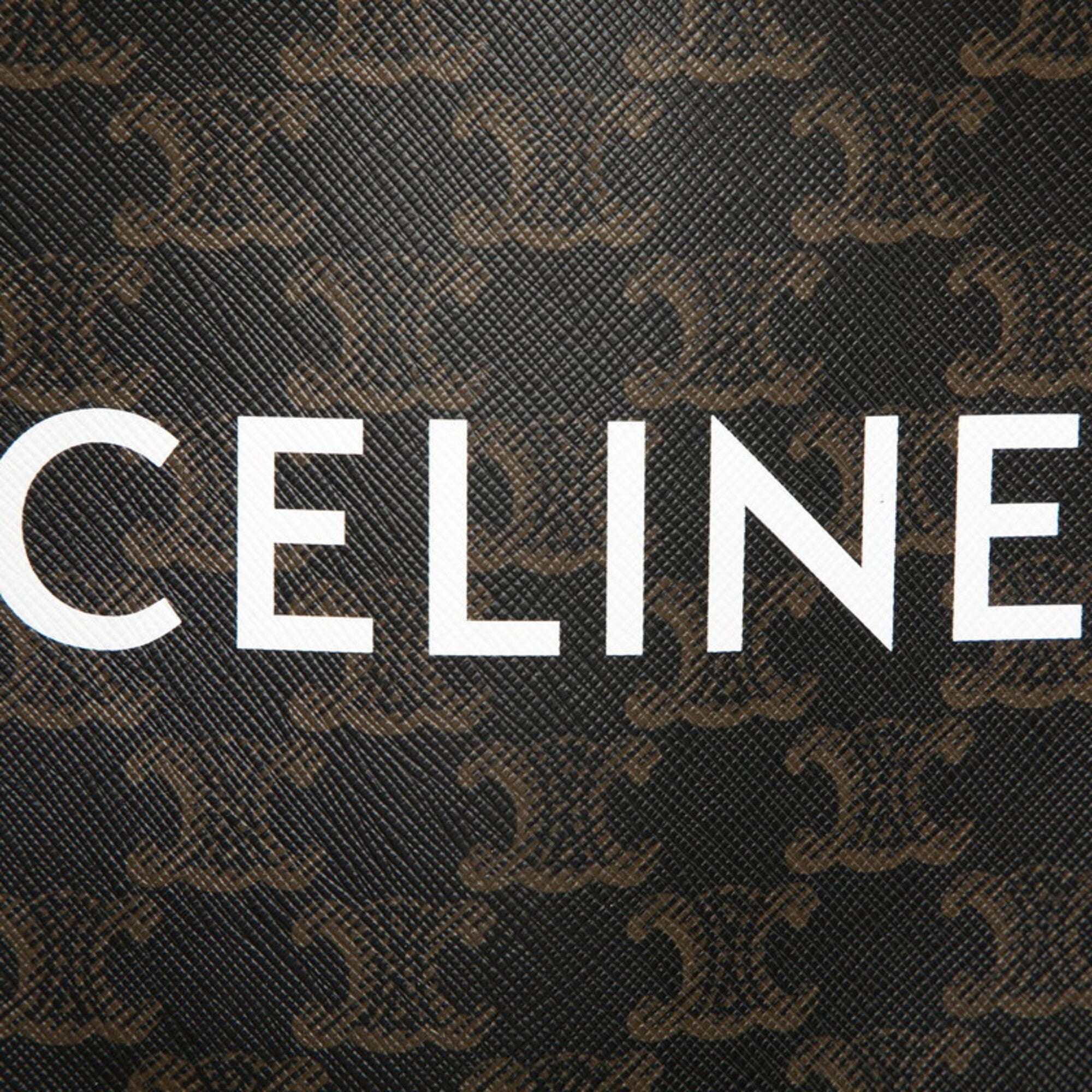Celine Brown Pvc Leather Handbag Shoulder Bag (Pre-Owned)