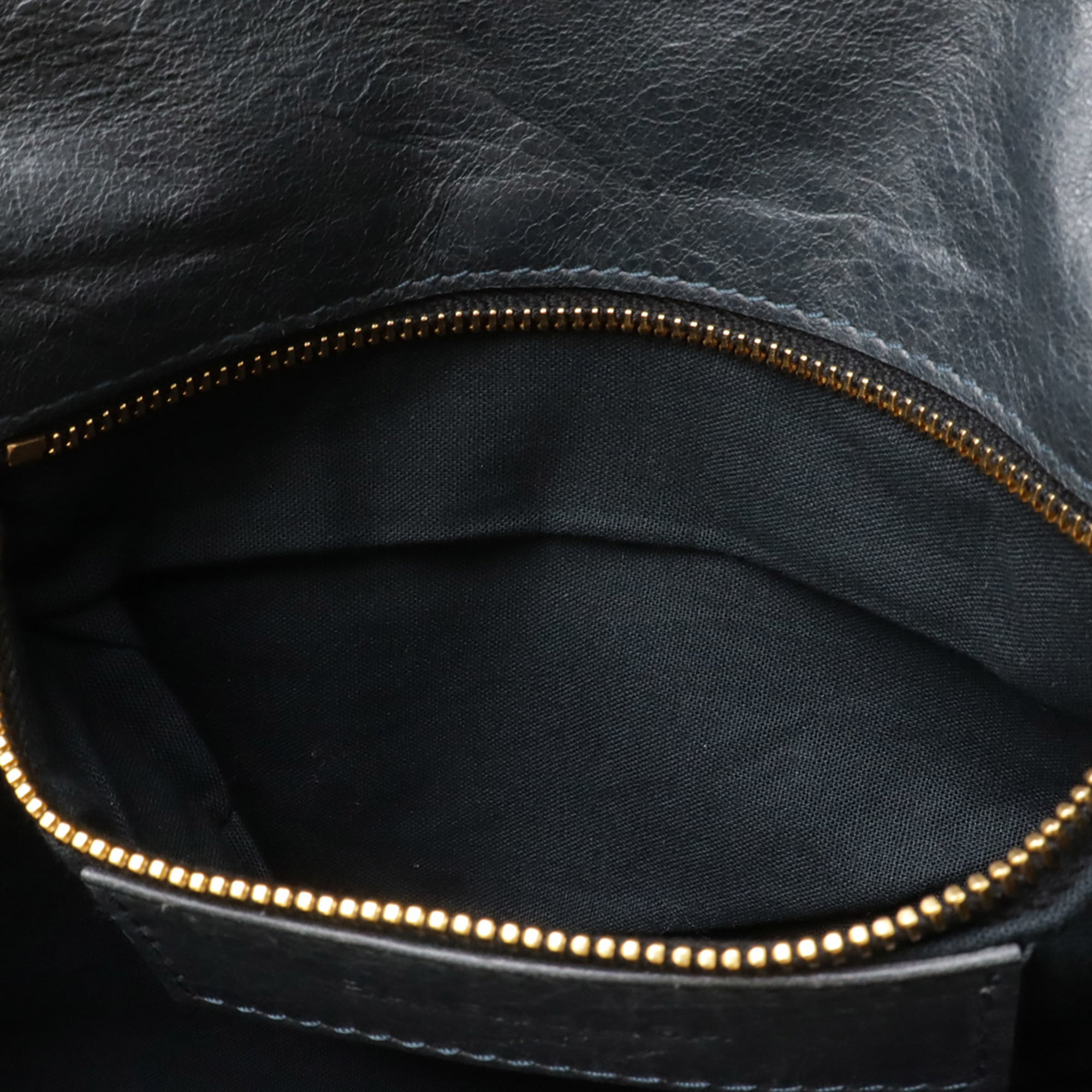 Balenciaga Giant Dark Gray Leather Clutch Bag Shoulder Bag (Pre-Owned)