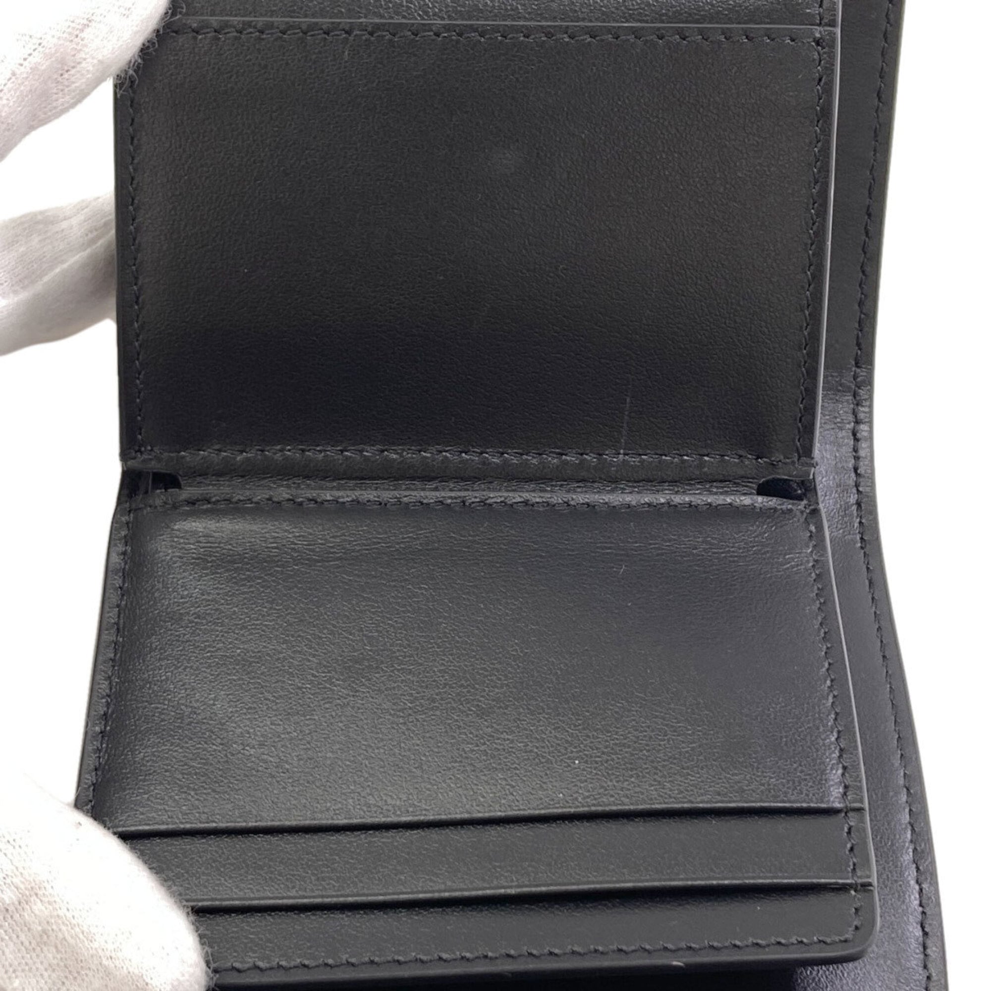 Celine Black Leather Wallet (Tri-Fold) (Pre-Owned)