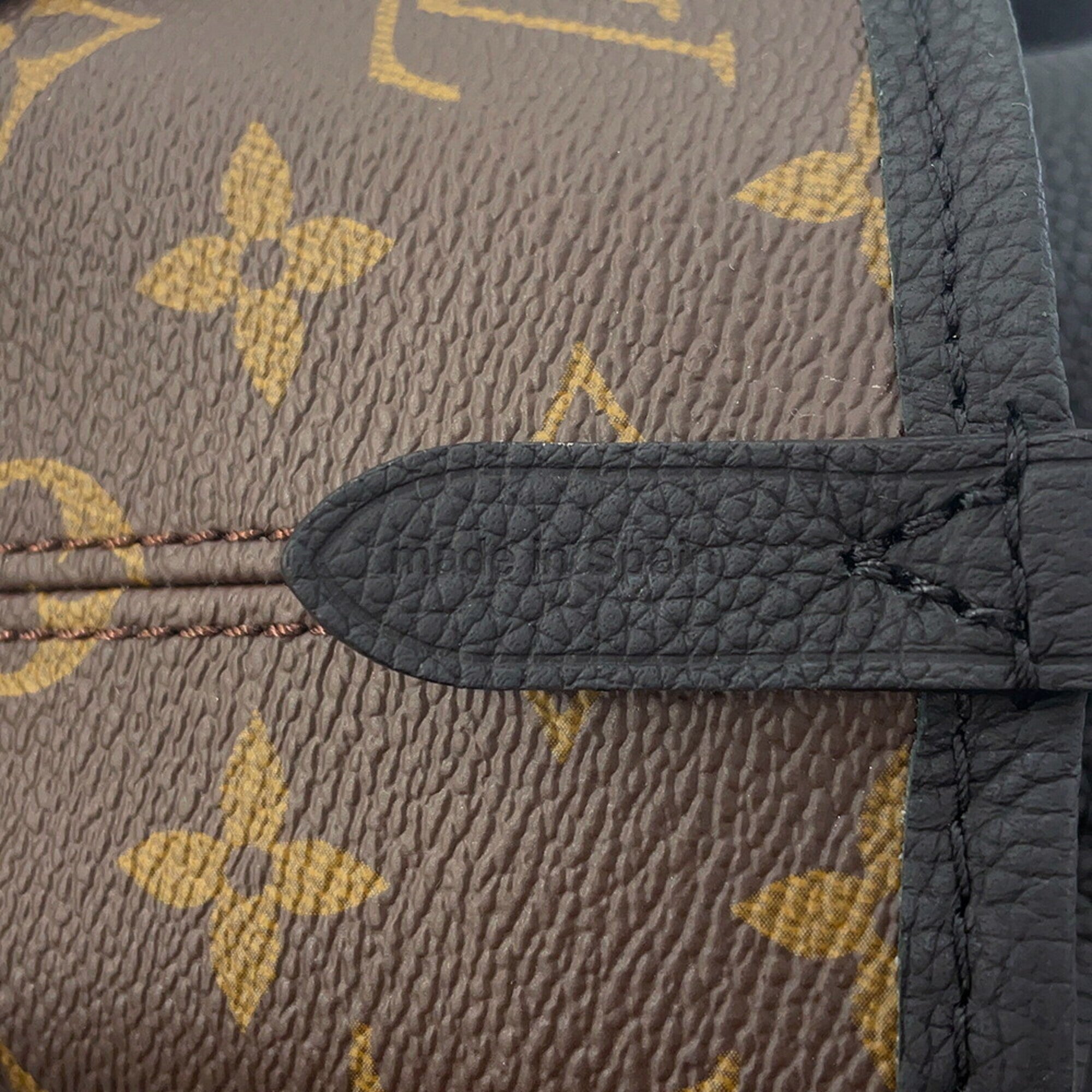 Louis Vuitton Monogram Noir Monogram Leather Handbag Pouch Tote Bag (Pre-Owned)