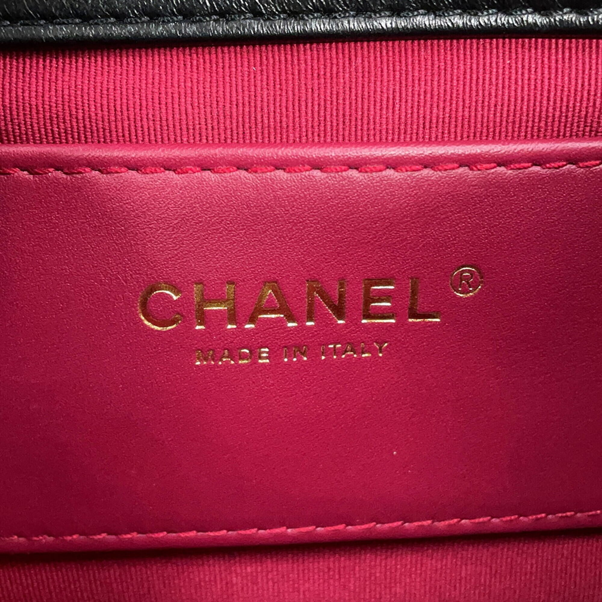 Chanel Black Handbag Shoulder Bag (Pre-Owned)