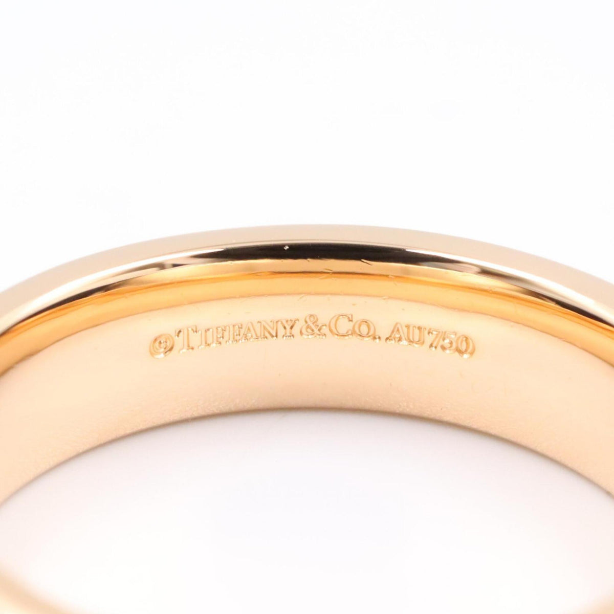 Tiffany Gold Pink Gold (18K) Band Ring (Pre-Owned)