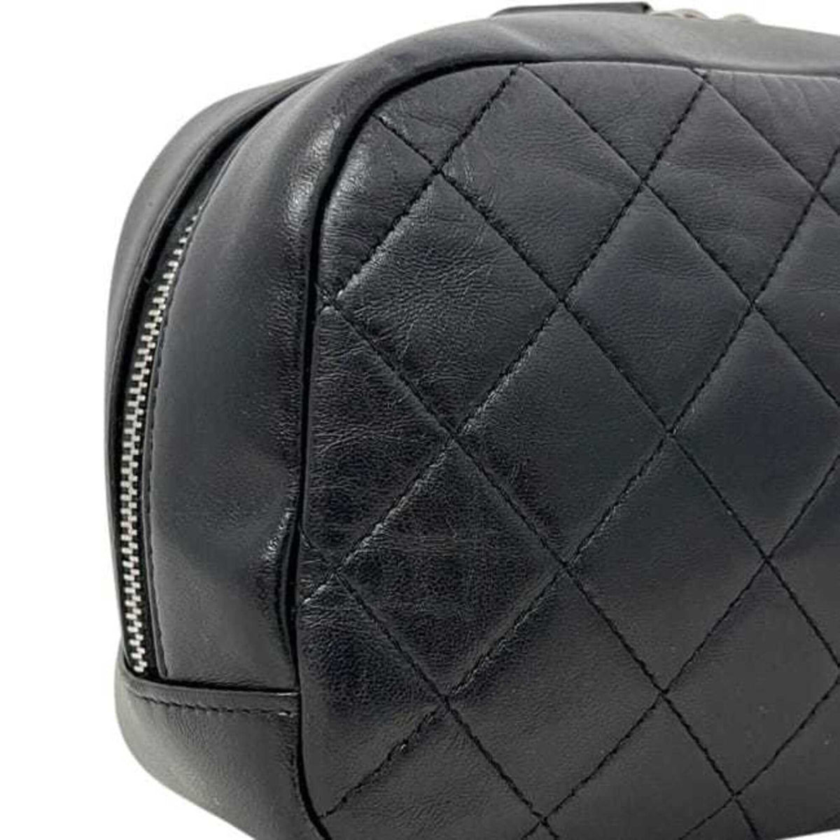 Chanel 2.55 Black Leather Pouch (Pre-Owned)