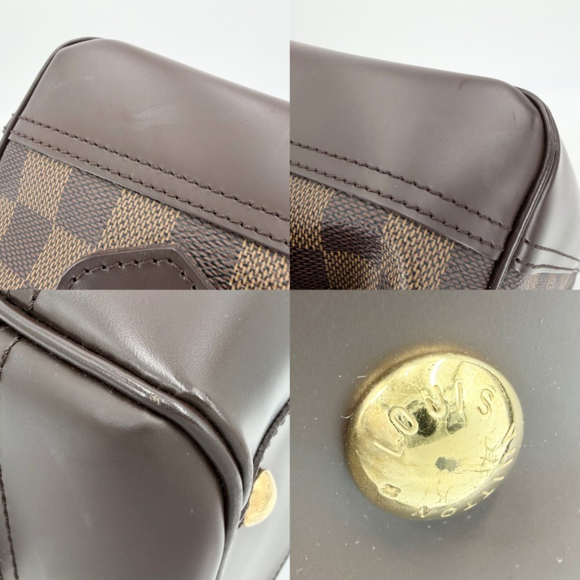 Louis Vuitton Brown Damier Canvas Handbag (Pre-Owned)