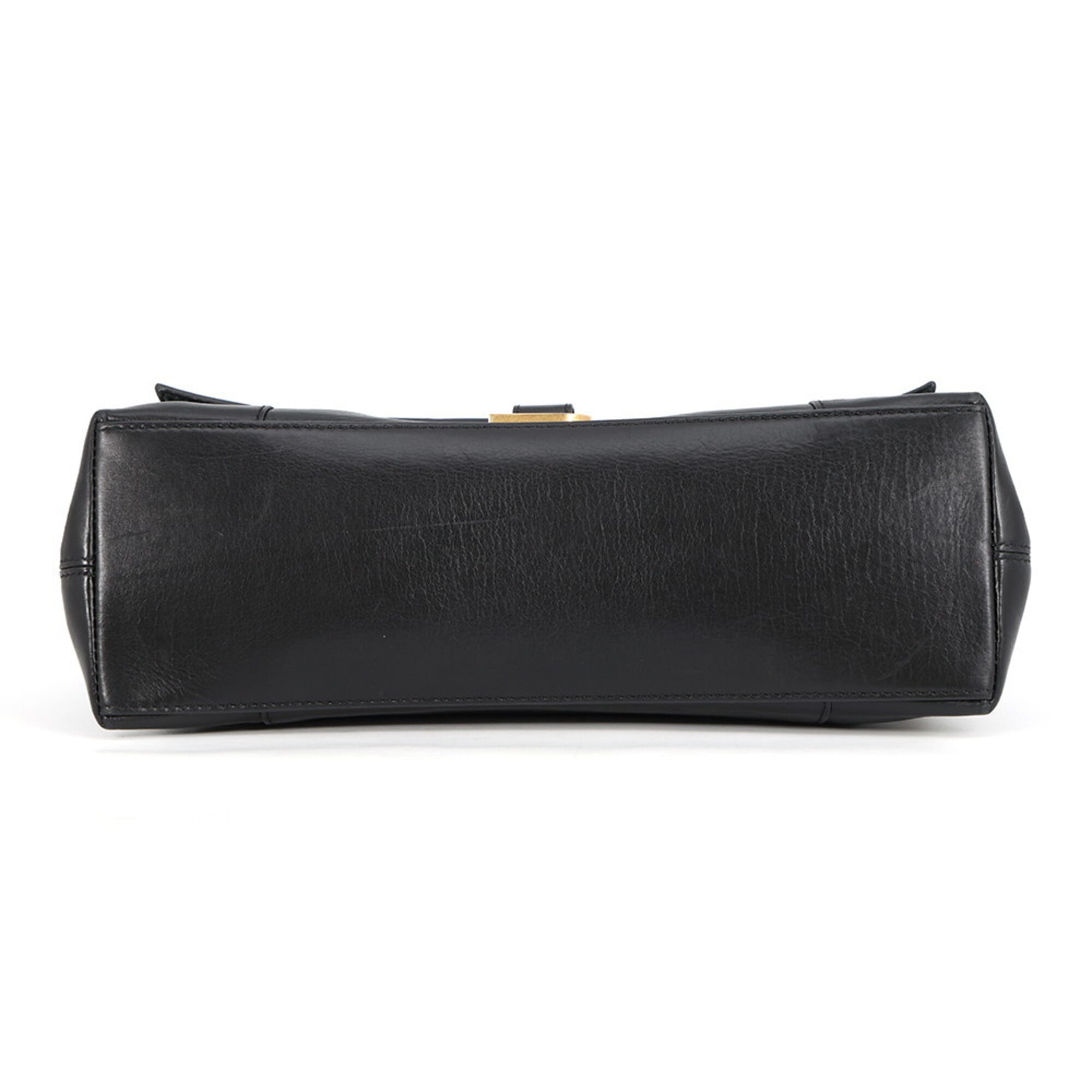 Balenciaga Black Leather Handbag Shoulder Bag (Pre-Owned)