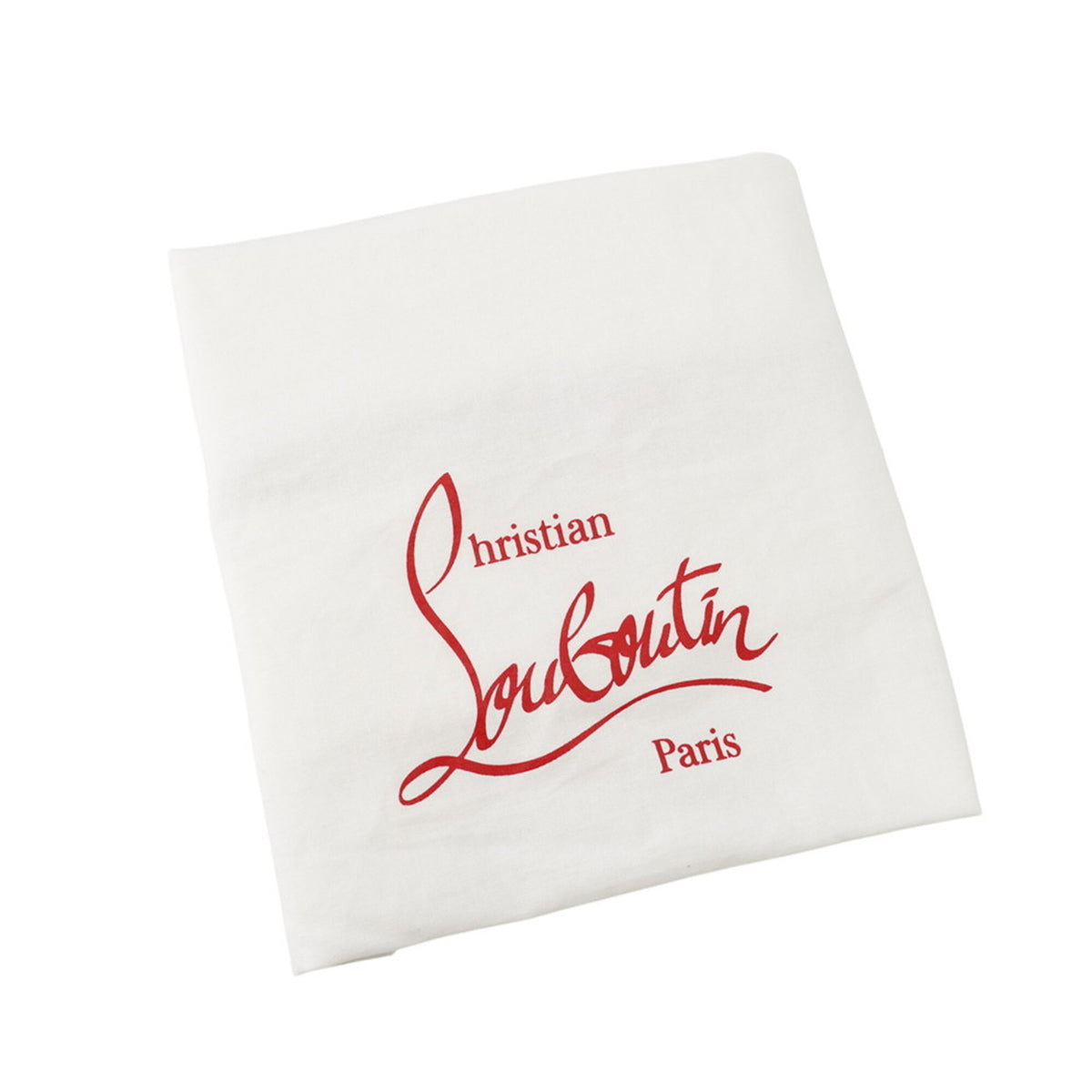 Christian Louboutin Black Canvas Leather Clutch Bag Handbag (Pre-Owned)