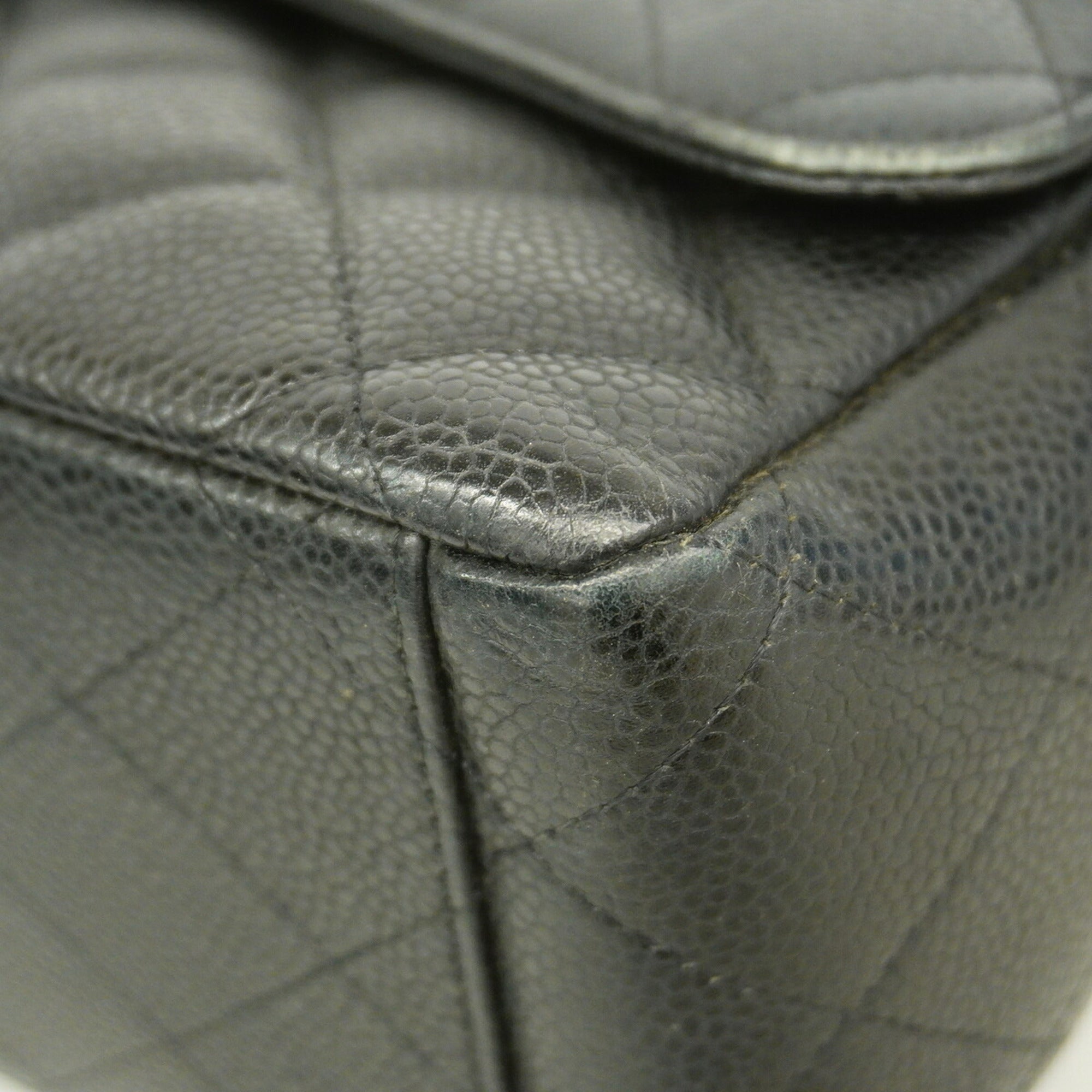 Chanel Brown Grained Calfskin Shoulder Bag (Pre-Owned)