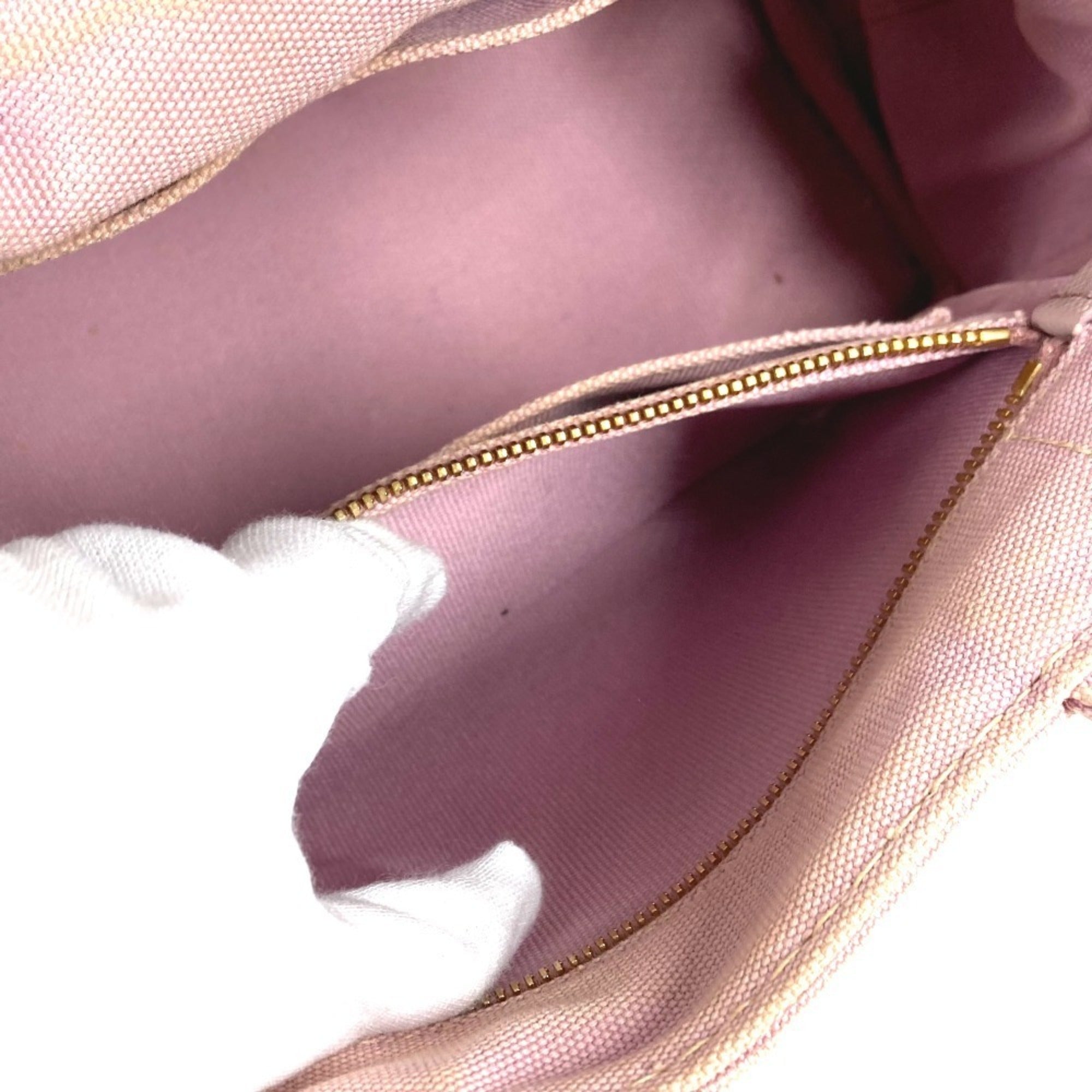 Prada Pink Canvas Handbag Shoulder Bag Tote Bag (Pre-Owned)