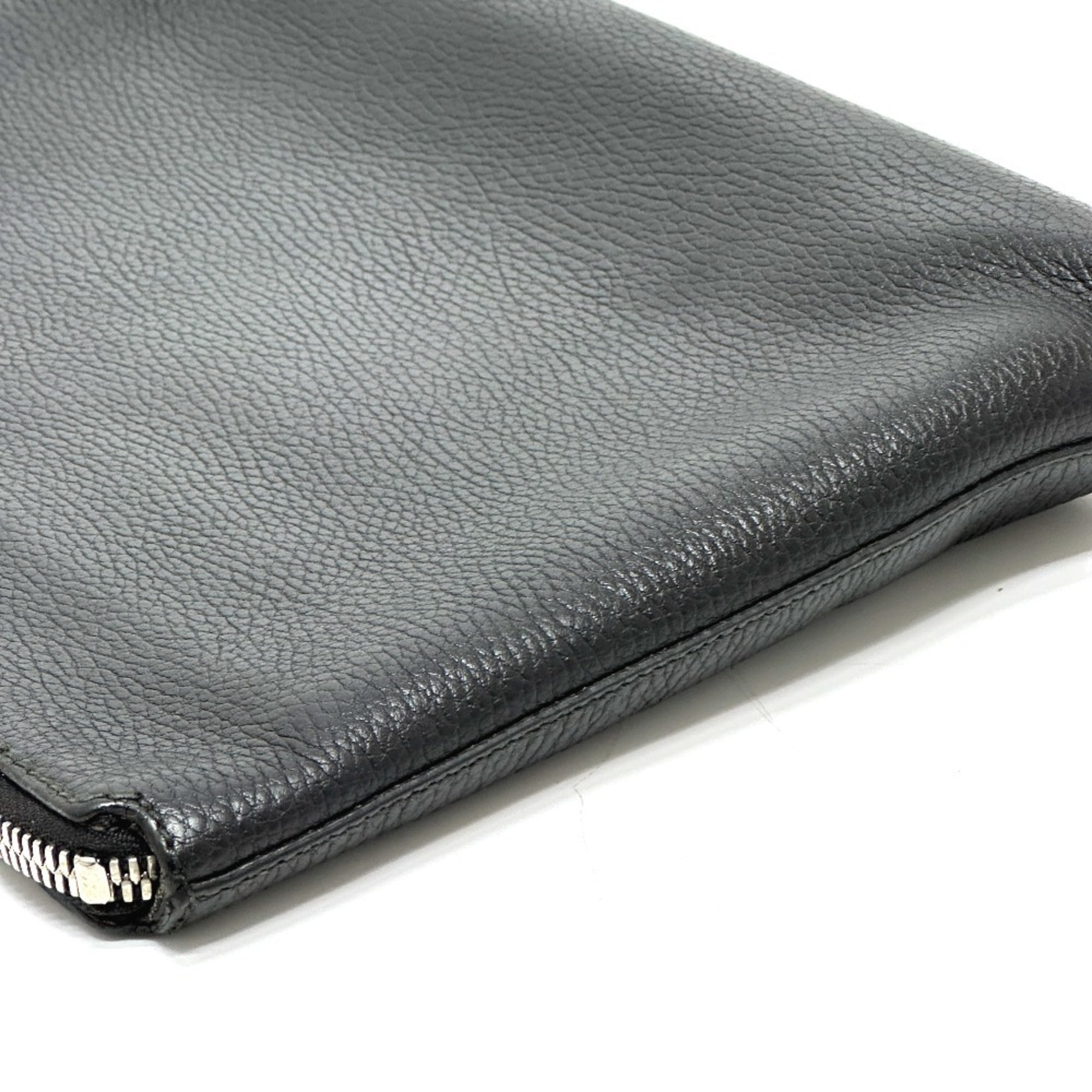 Gucci Black Leather Clutch Bag (Pre-Owned)