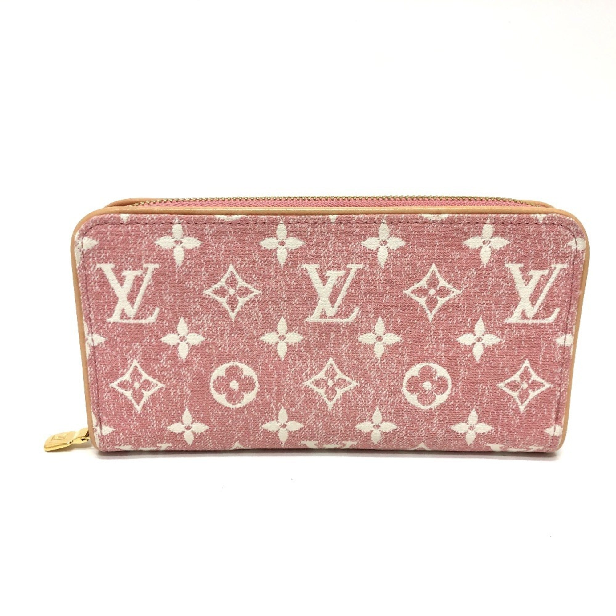 Louis Vuitton Monogram Denim Pink Monogram Denim Long Wallet (Bi-Fold) (Pre-Owned)