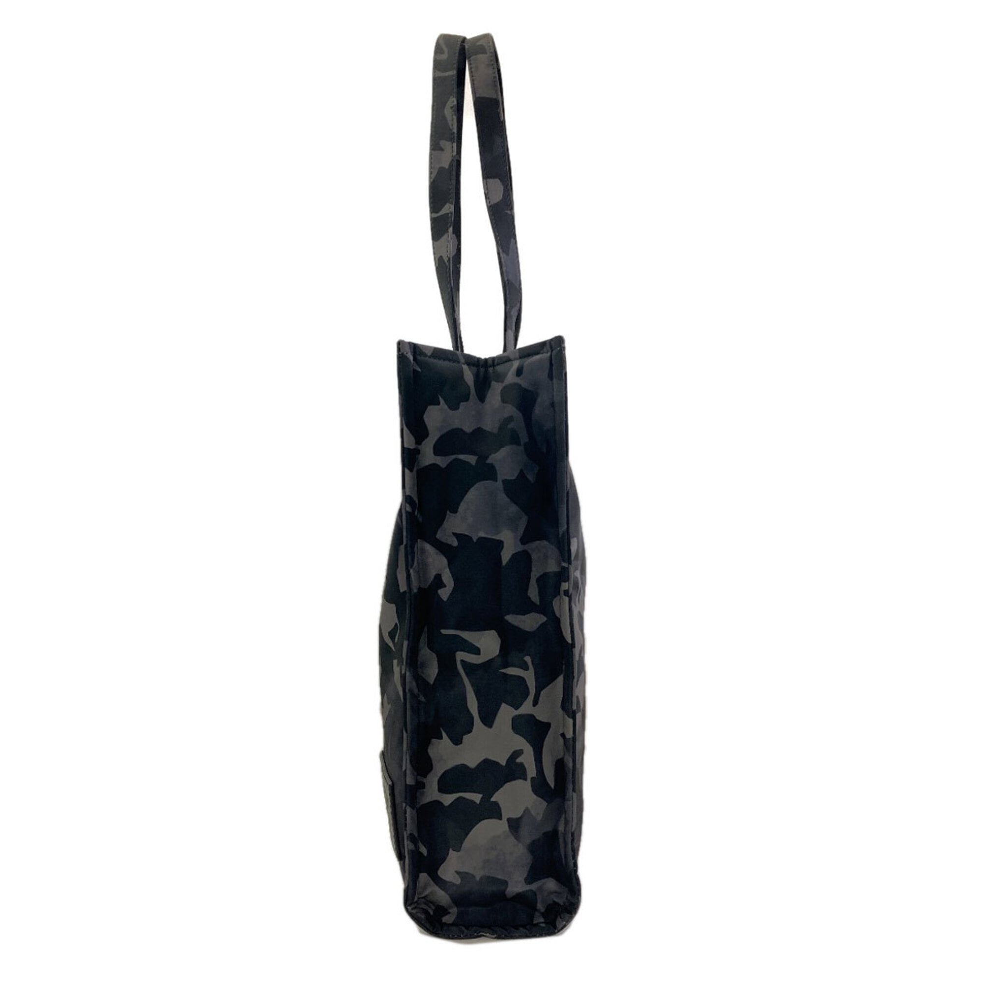 Bally Gray Khaki Nylon Tote Bag (Pre-Owned)