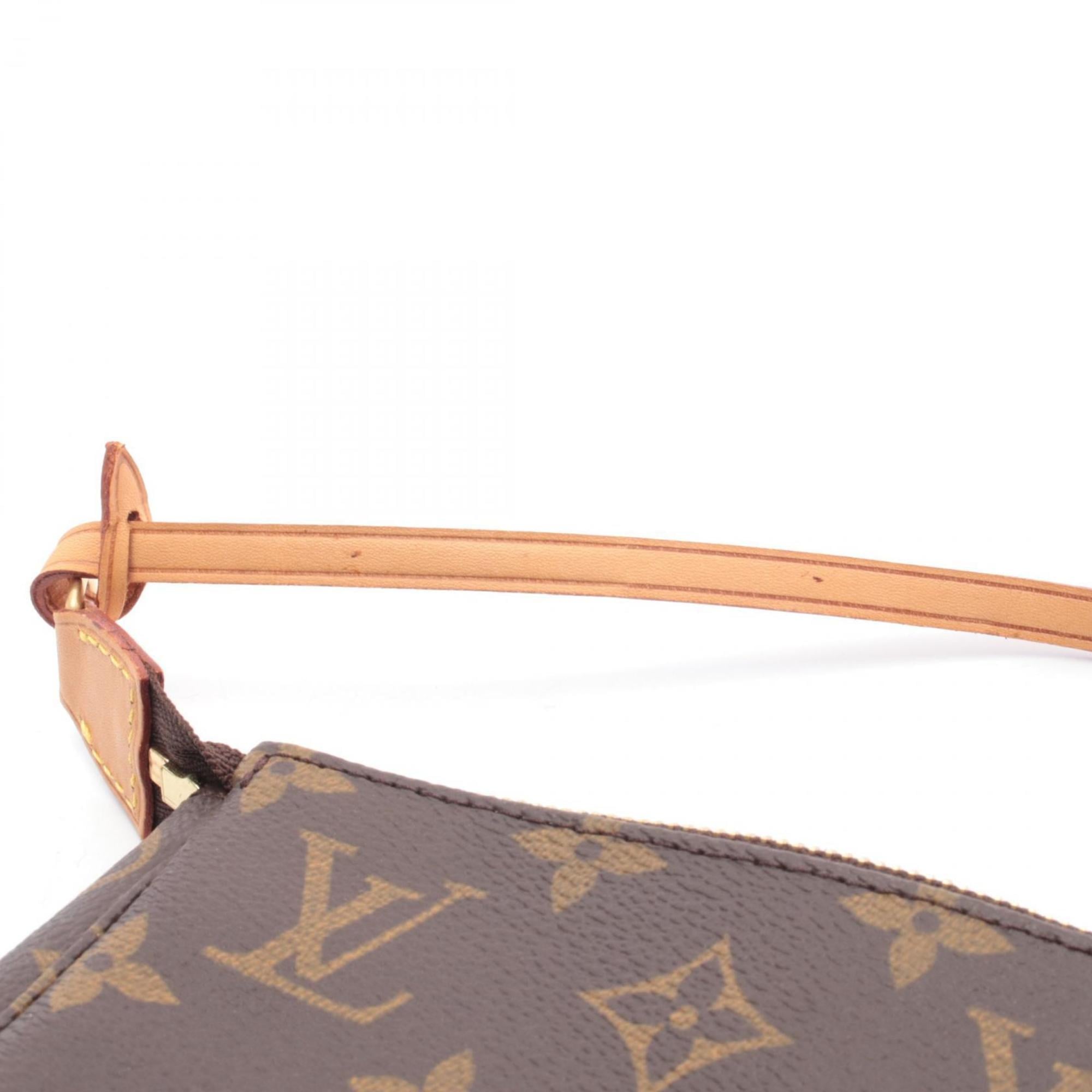 Louis Vuitton Brown Monogram Coated Canvas Leather Handbag (Pre-Owned)