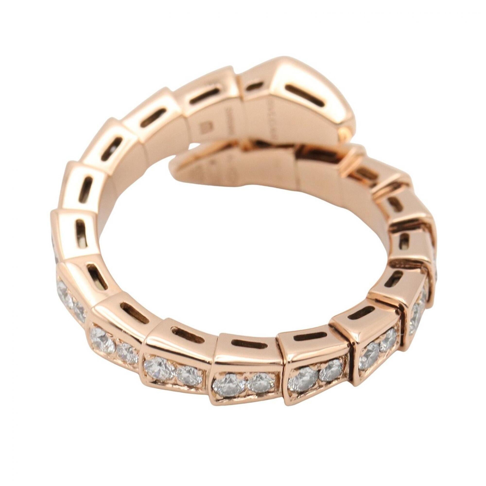 Bvlgari Gold Clear Band Ring (Pre-Owned)