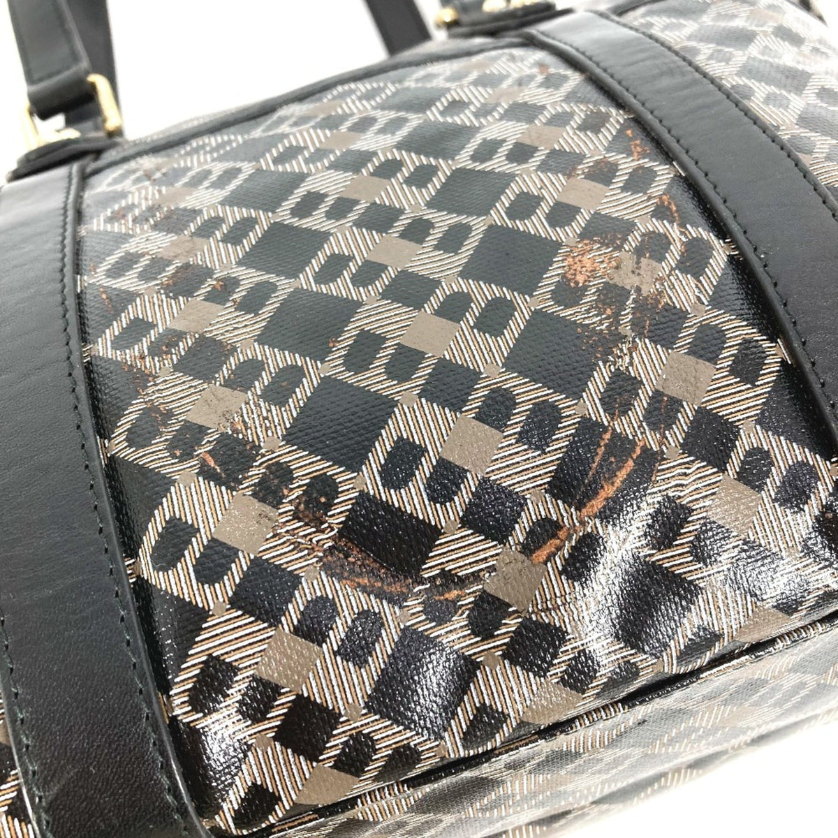 Bally Black Pvc Tote Bag (Pre-Owned)
