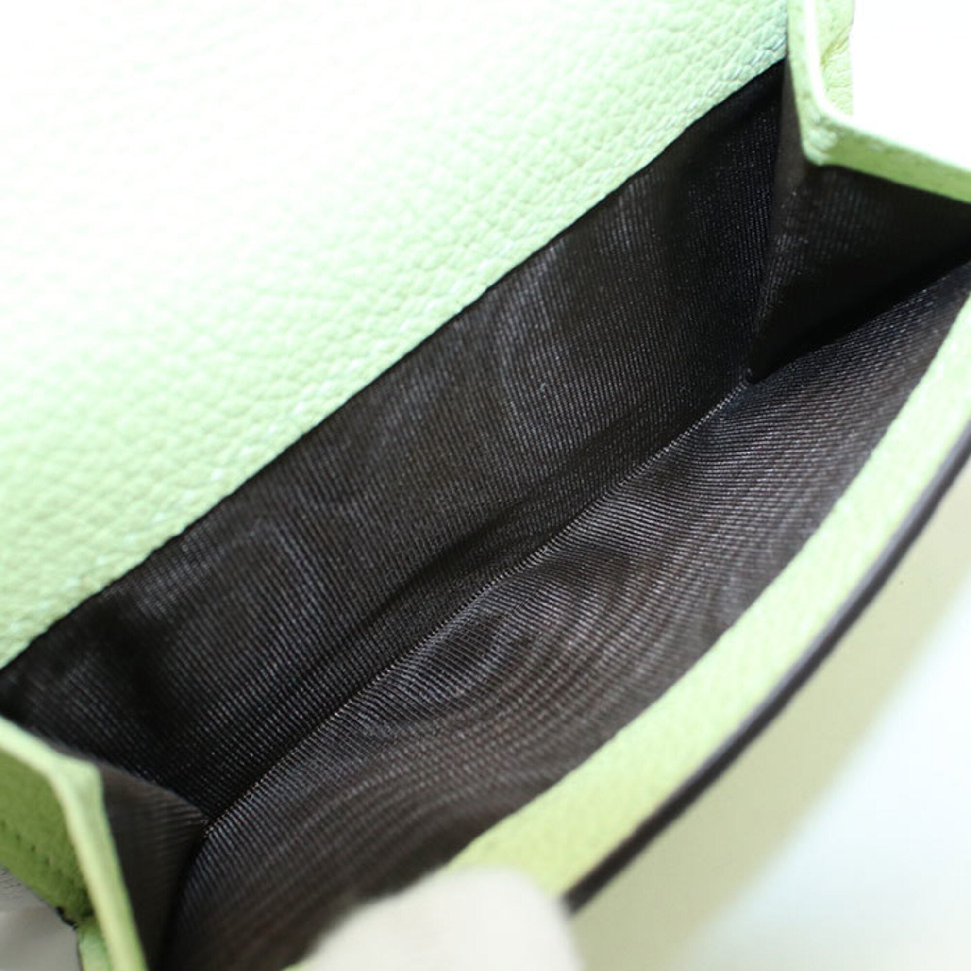 Gucci Green Leather Wallet (Tri-Fold) (Pre-Owned)