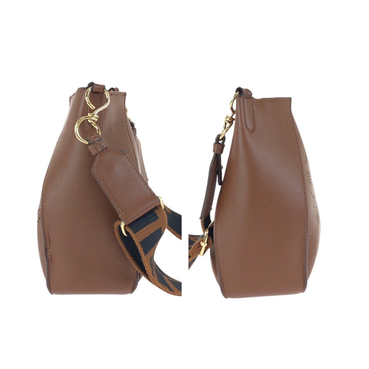 Stella Mccartney Brown Elastane Polyester Shoulder Bag (Pre-Owned)