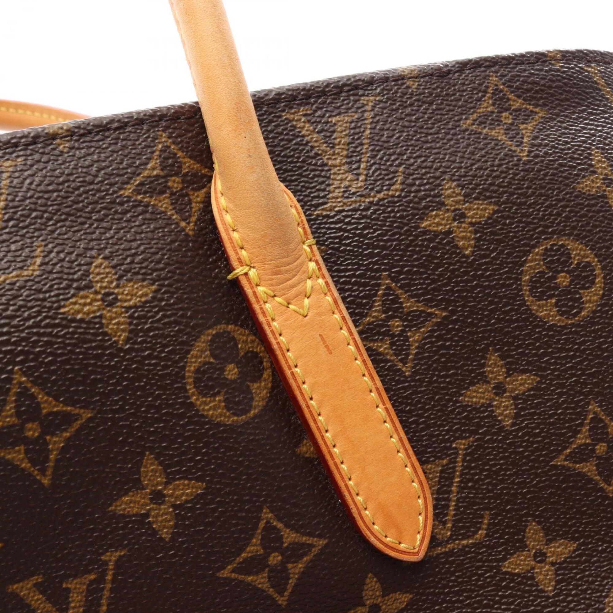 Louis Vuitton Brown Pvc Leather Handbag Tote Bag (Pre-Owned)