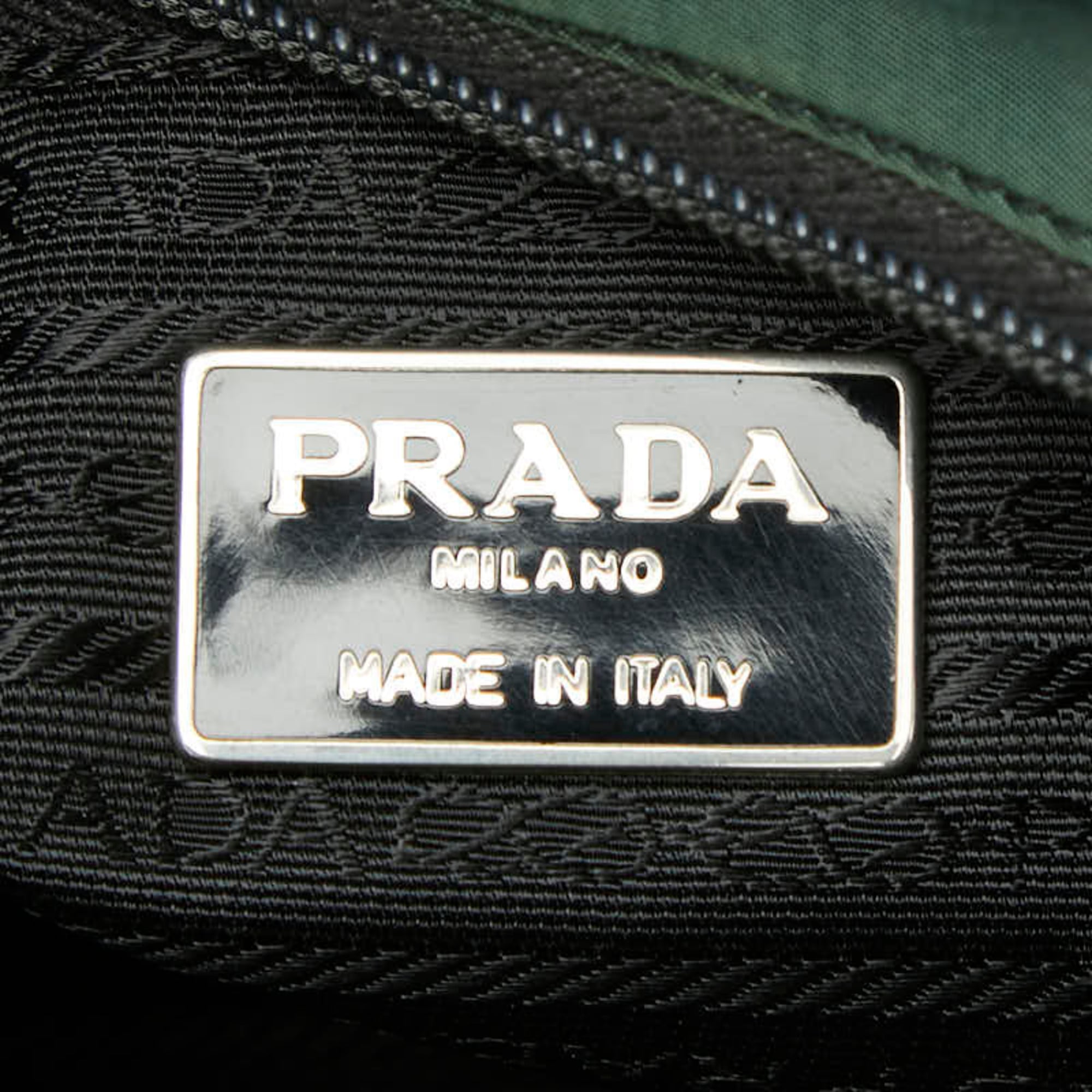 Prada Green Nylon Handbag (Pre-Owned)