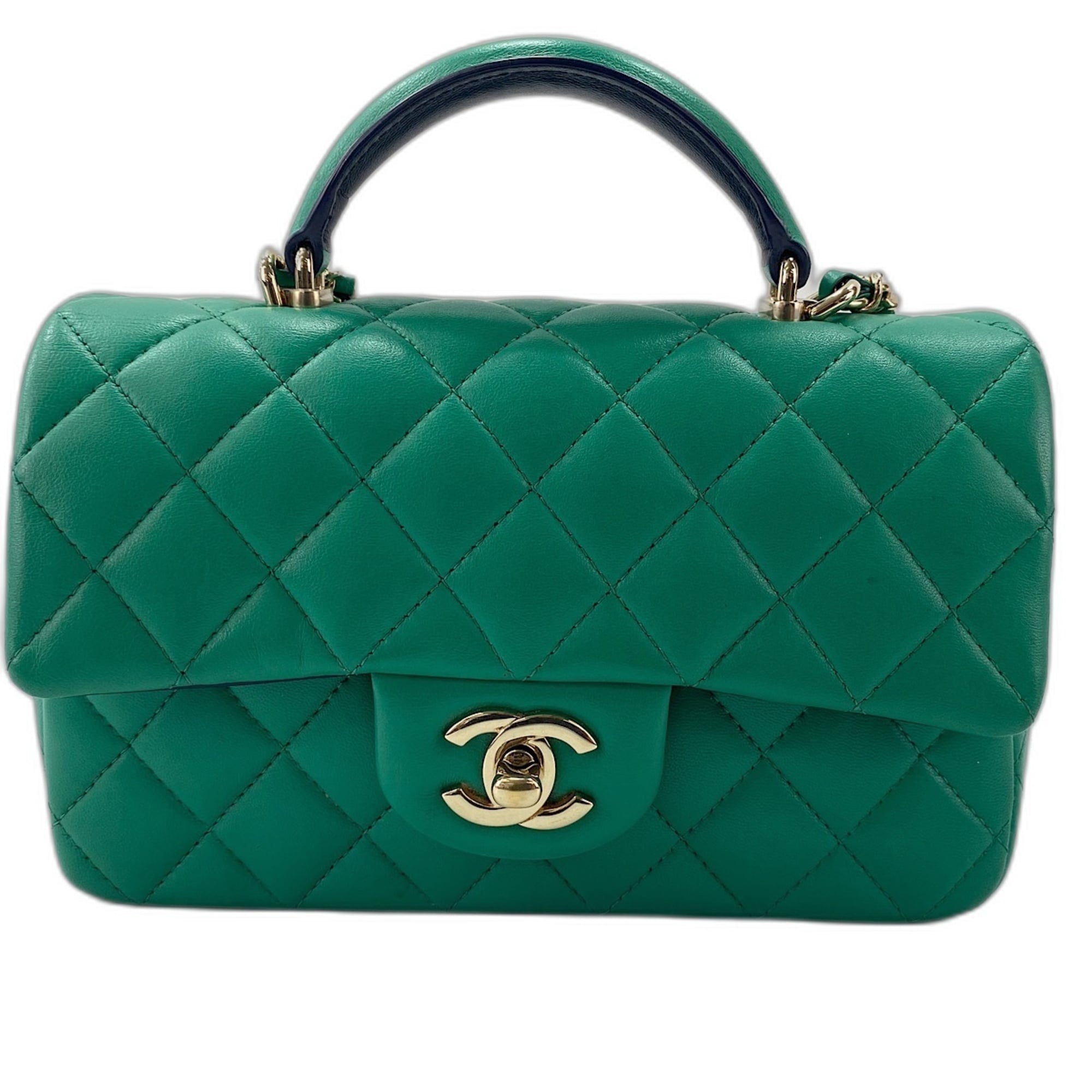 Chanel Green Handbag (Pre-Owned)