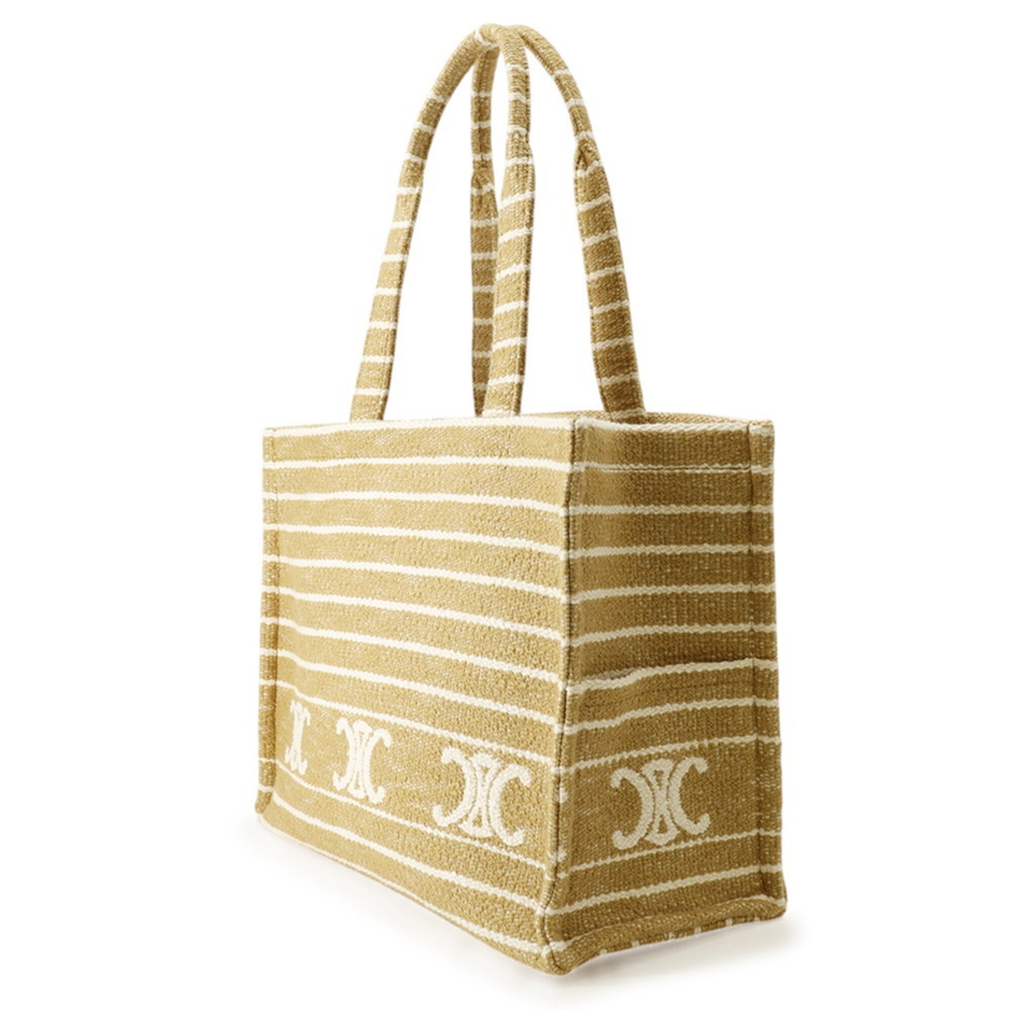 Celine Ivory Canvas Handbag Tote Bag (Pre-Owned)