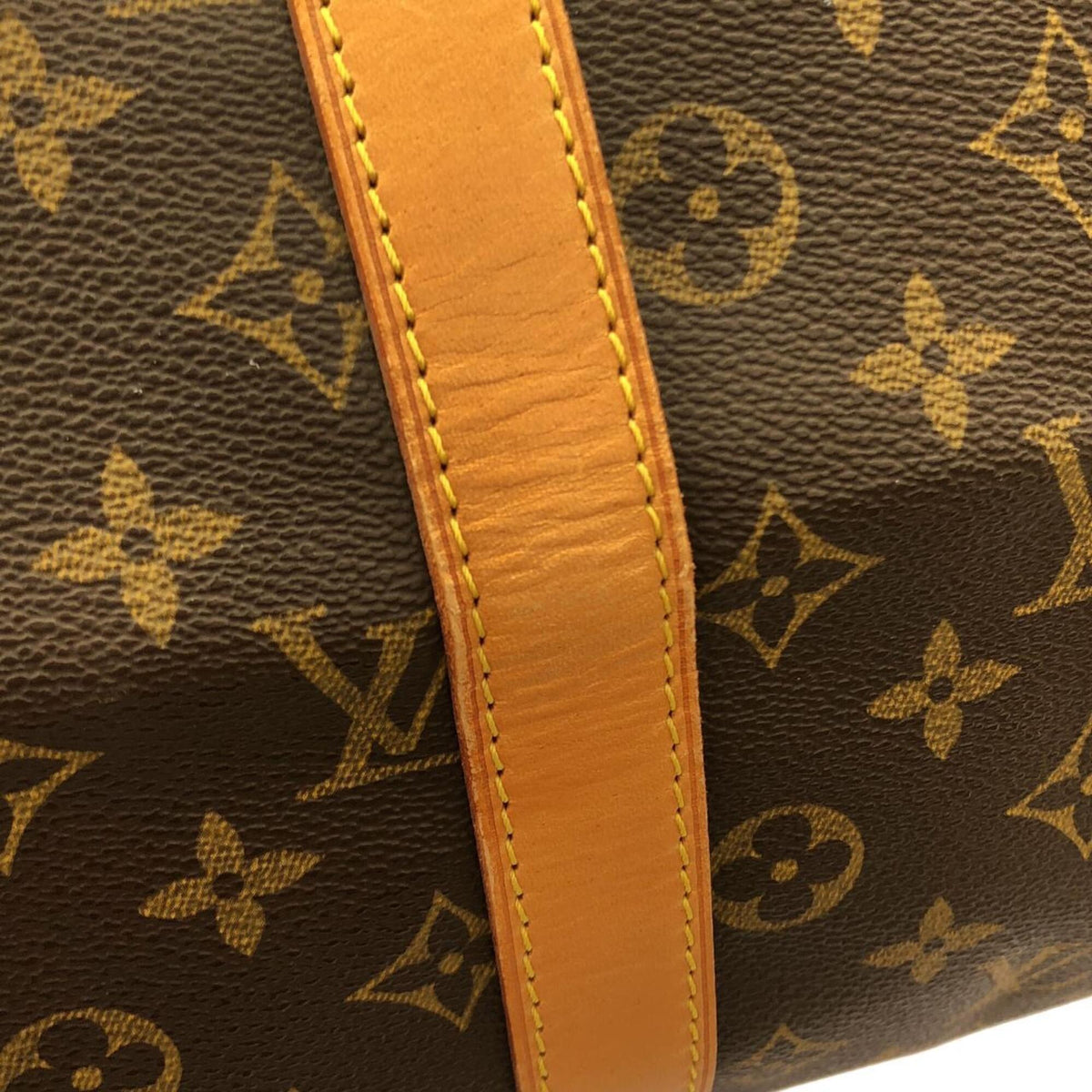 Louis Vuitton Monogram Marron Coated Canvas Boston Bag (Pre-Owned)