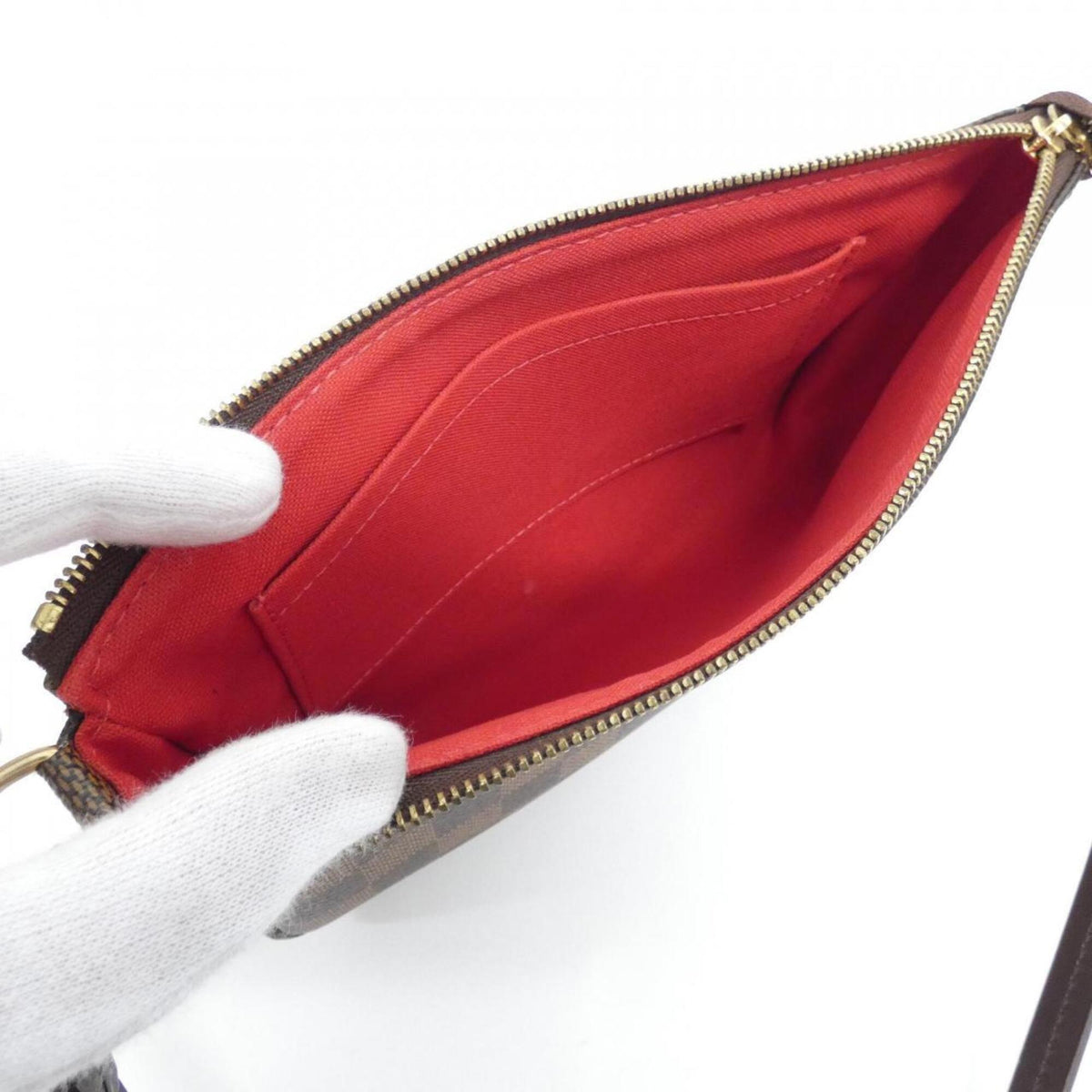 Louis Vuitton Ebene Coated Canvas Pochette Pouch (Pre-Owned)