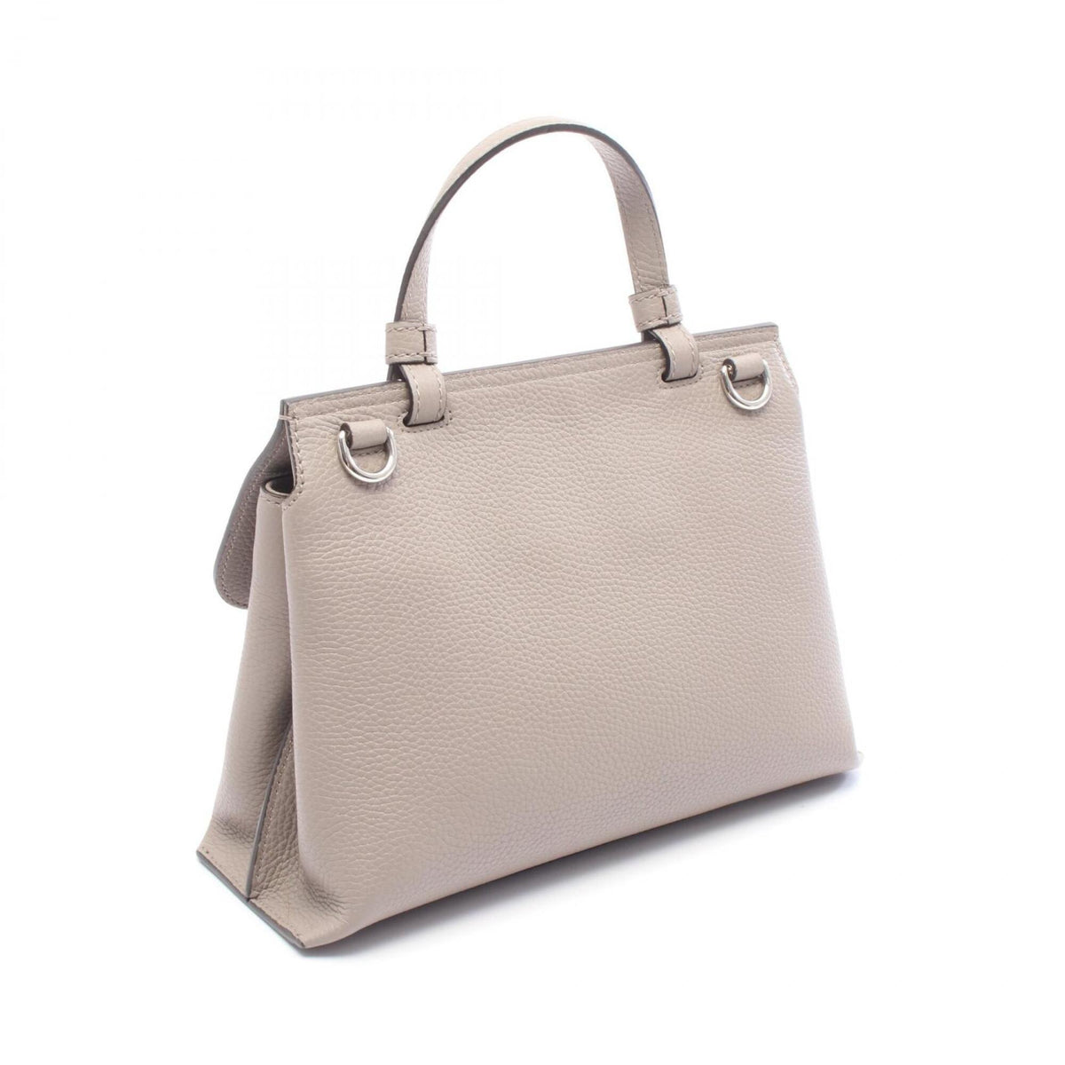 Gucci Gray Leather Handbag (Pre-Owned)