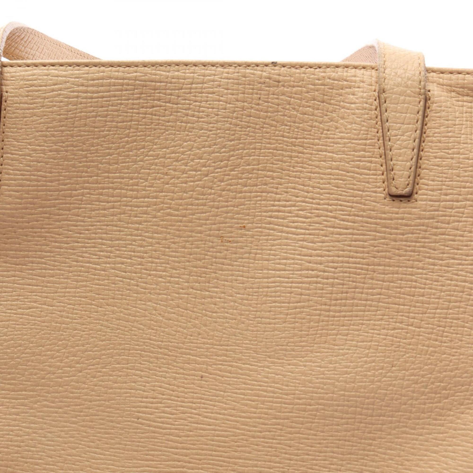 Loewe Beige Leather Handbag Tote Bag (Pre-Owned)