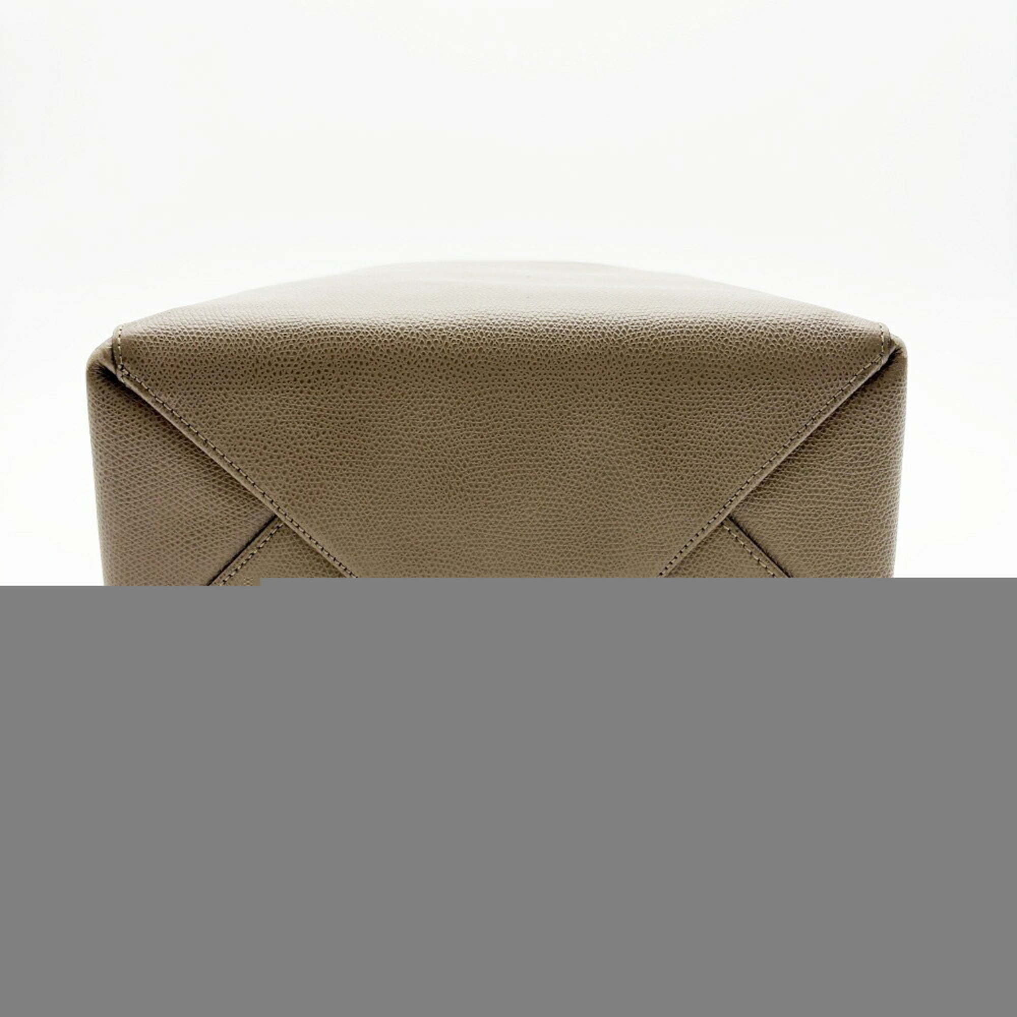 Celine Grayish Leather Shoulder Bag Tote Bag (Pre-Owned)
