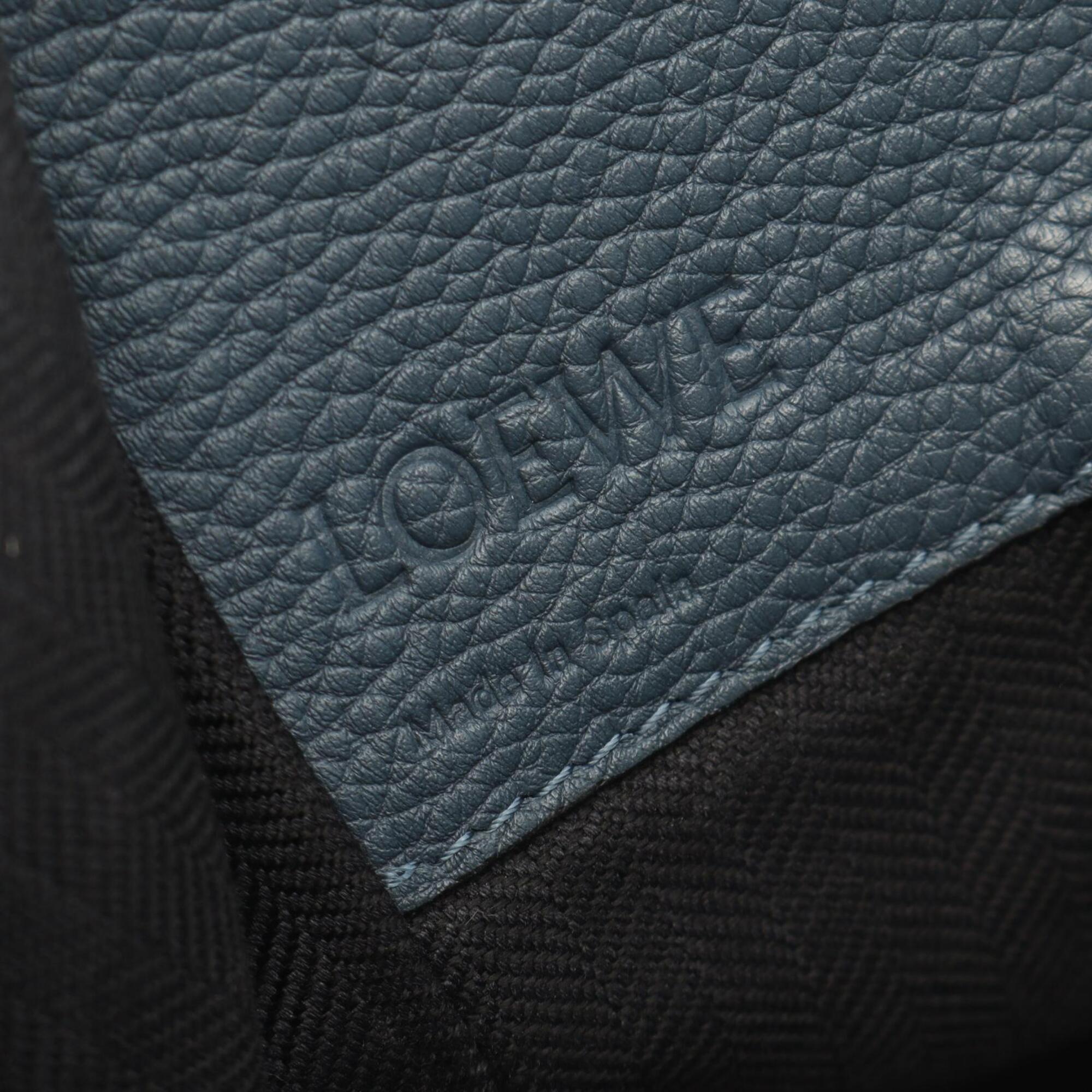 Loewe Navy Leather Handbag (Pre-Owned)