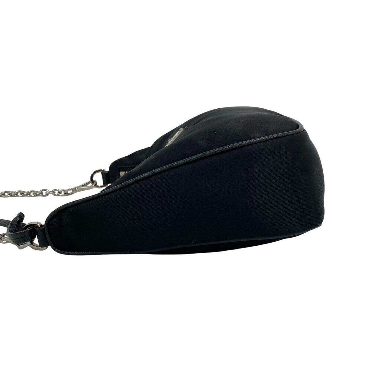 Prada Black Nylon Leather Shoulder Bag (Pre-Owned)