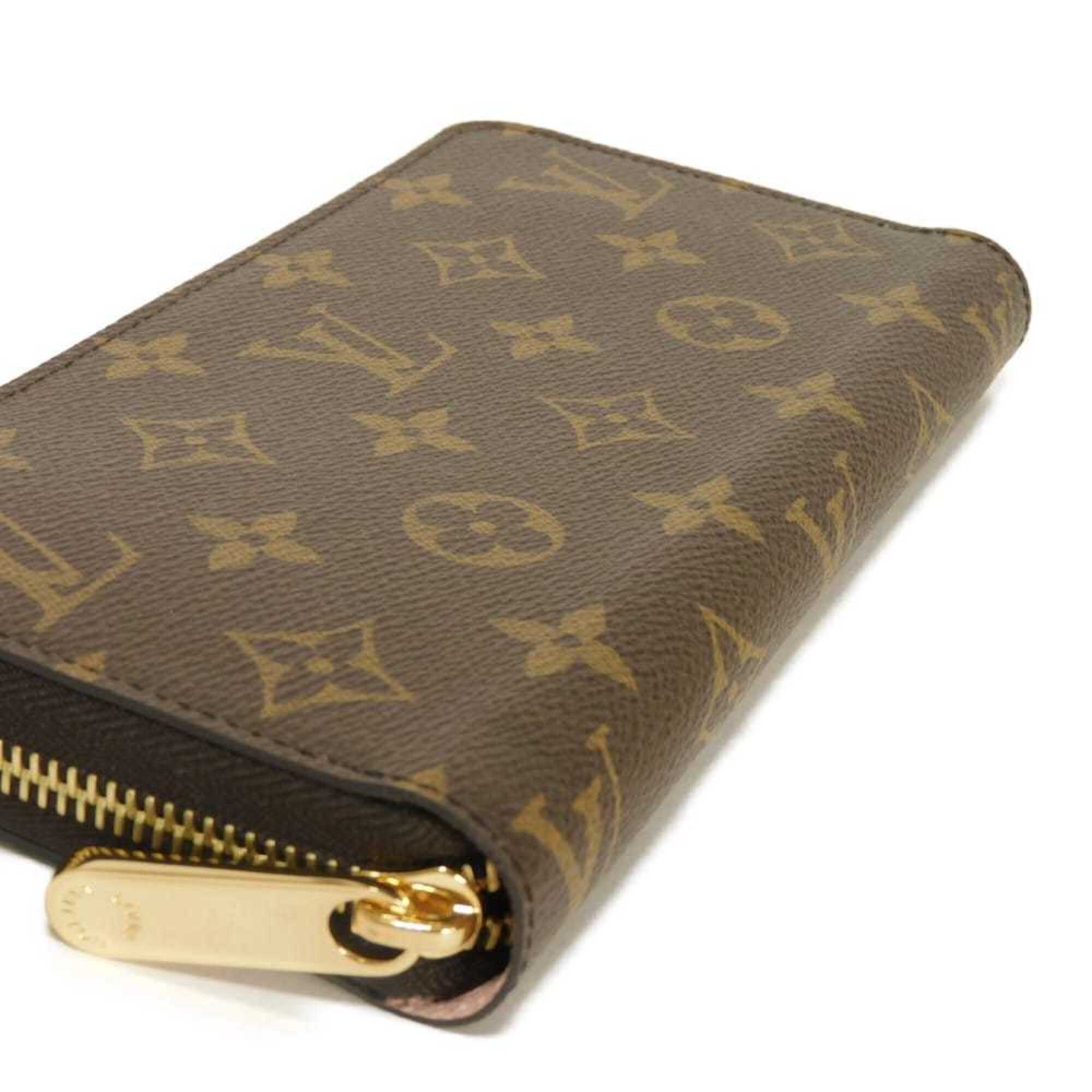 Louis Vuitton Brown Monogram Pink Rose Ballerine Monogram Long Wallet (Bi-Fold) (Pre-Owned)