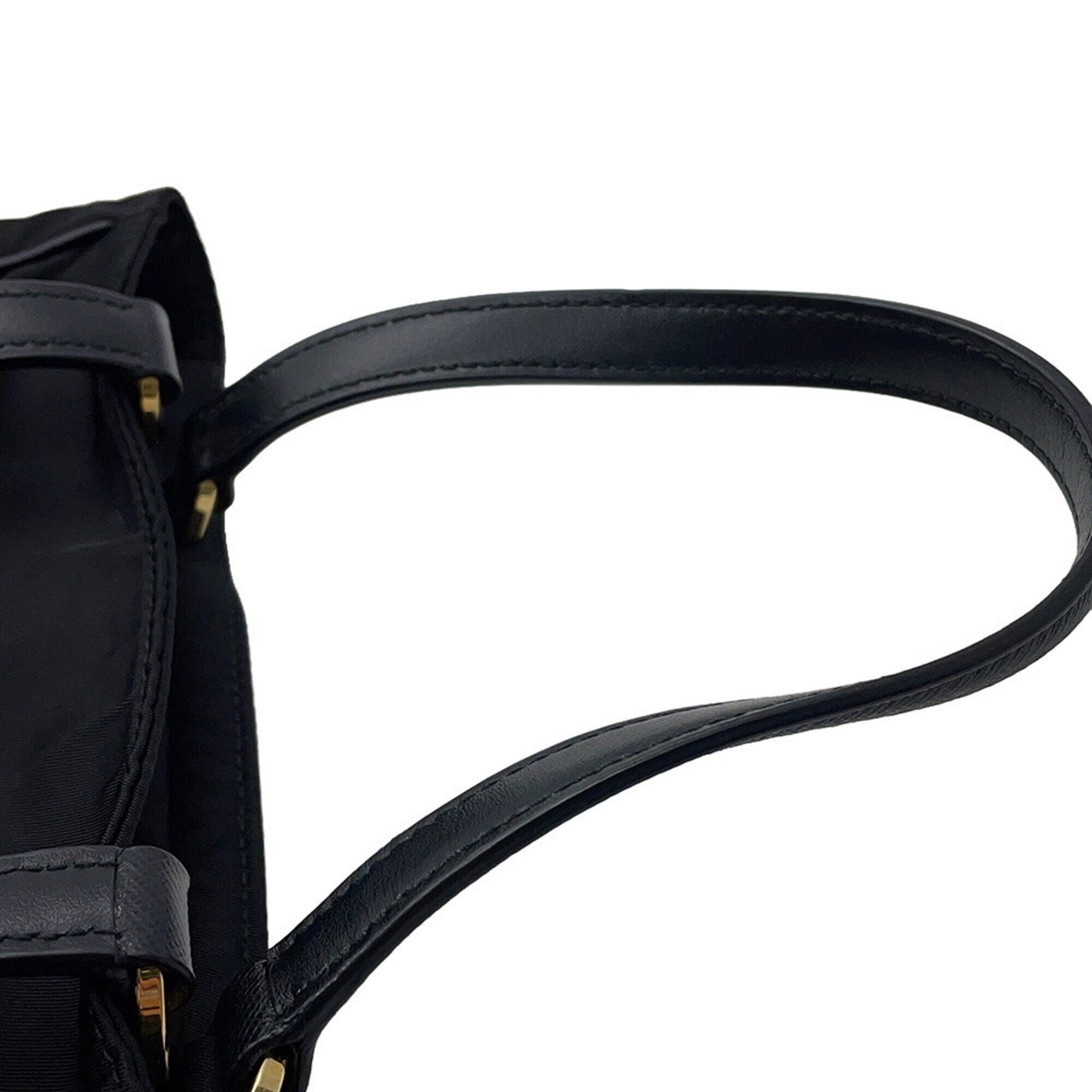 Prada Black Nylon Handbag Shoulder Bag (Pre-Owned)
