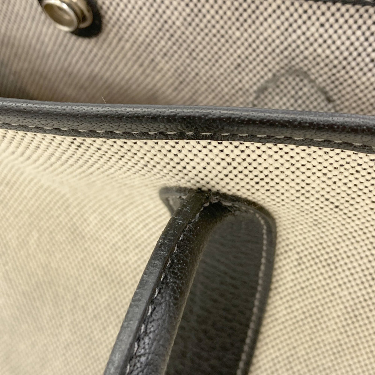 Hermes Gray Toile H Handbag (Pre-Owned)