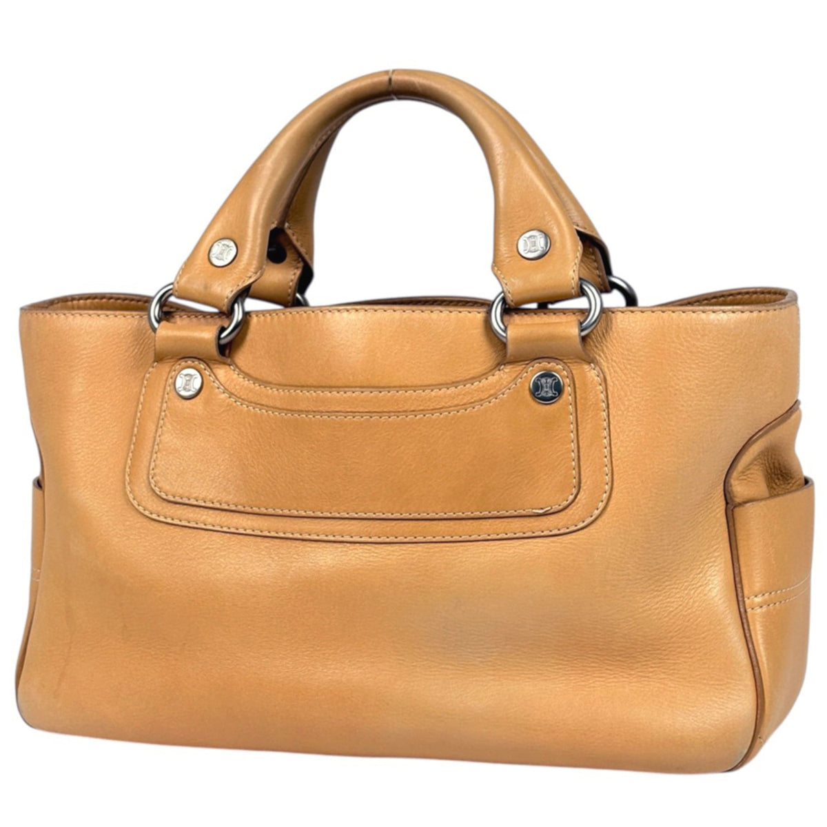 Celine Boogie Beige Leather Handbag (Pre-Owned)