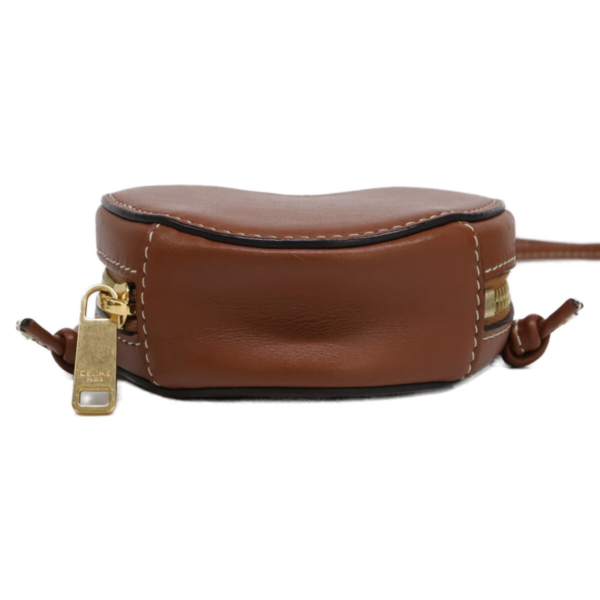 Celine Brown Leather Shoulder Bag (Pre-Owned)
