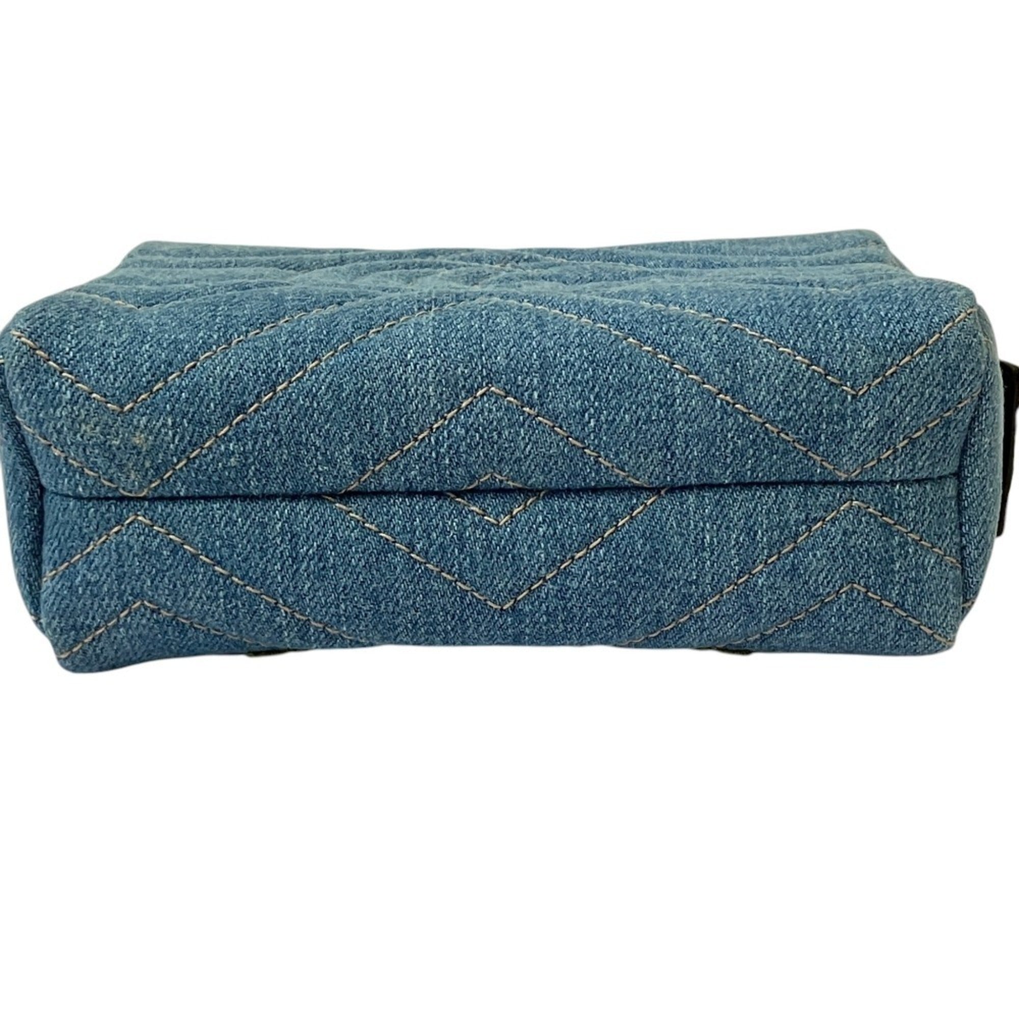 Gucci Blue Fabric Pouch (Pre-Owned)