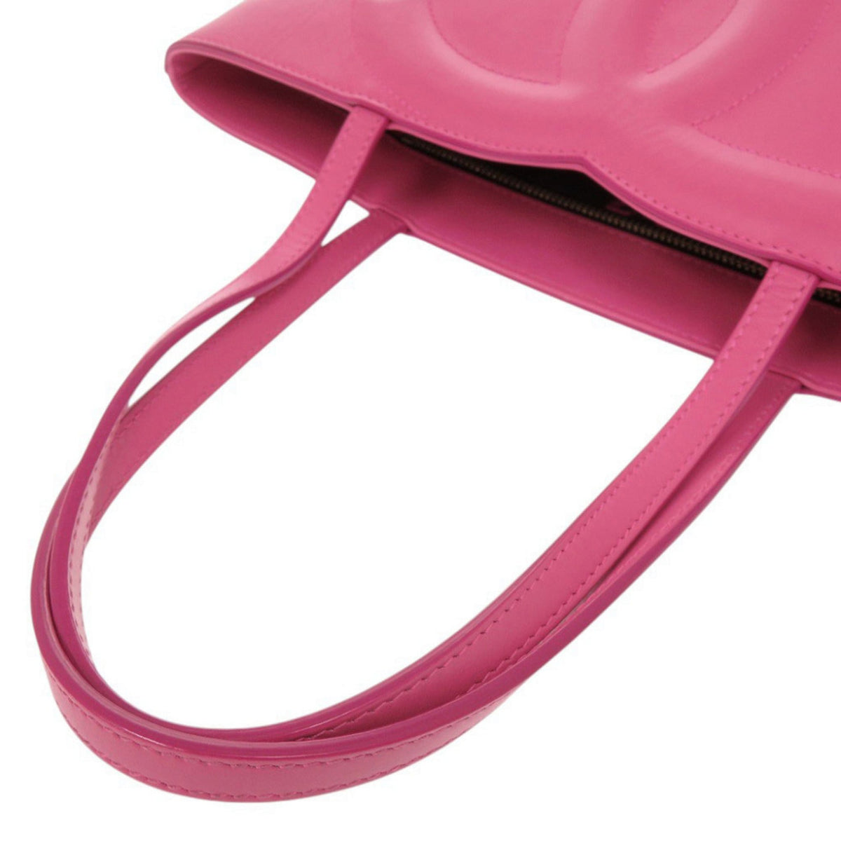 Dolce & Gabbana Pink Leather Handbag Shopping Bag Tote Bag (Pre-Owned)