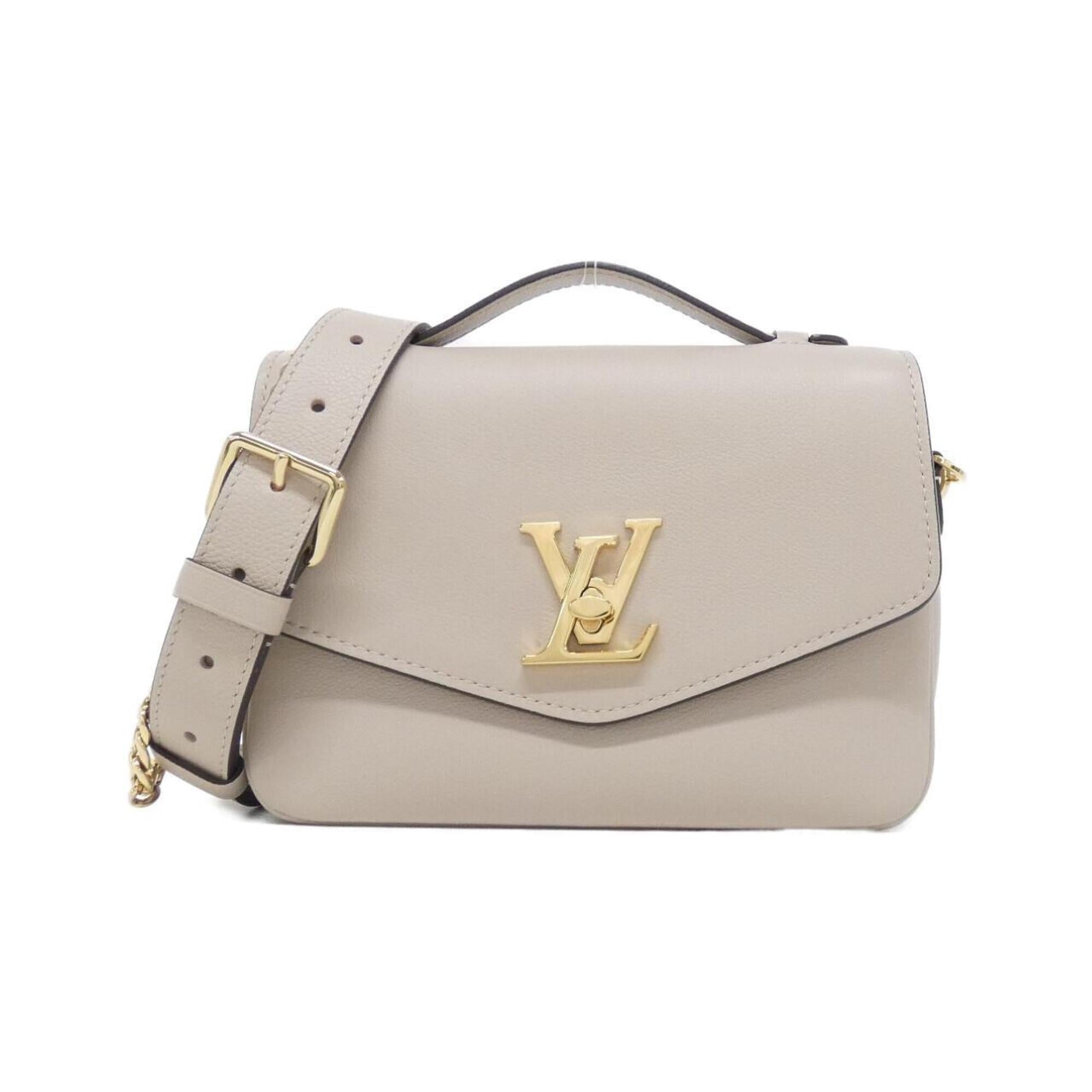 Louis Vuitton Grayish Leather Shoulder Bag (Pre-Owned)