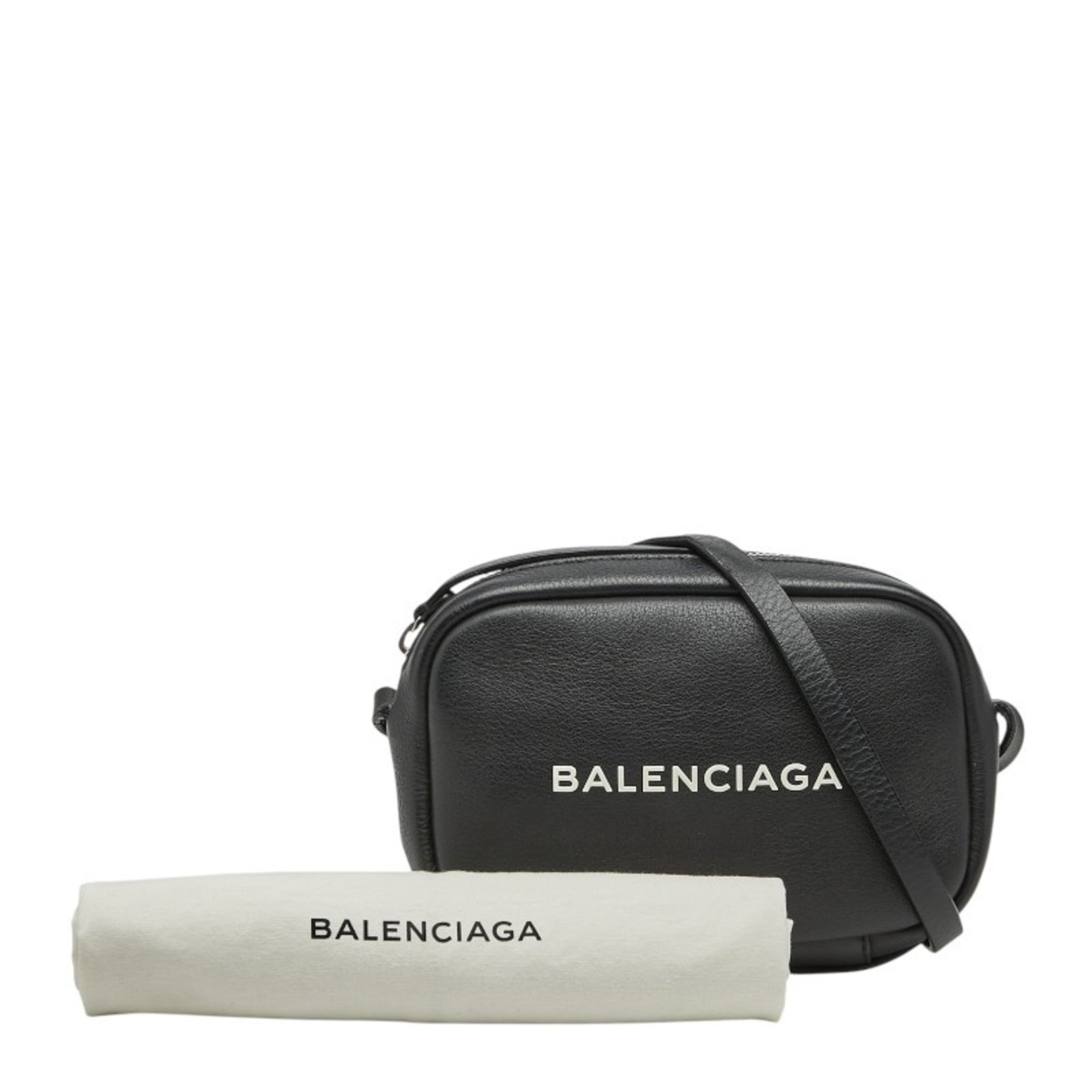 Balenciaga Black Leather Shoulder Bag (Pre-Owned)