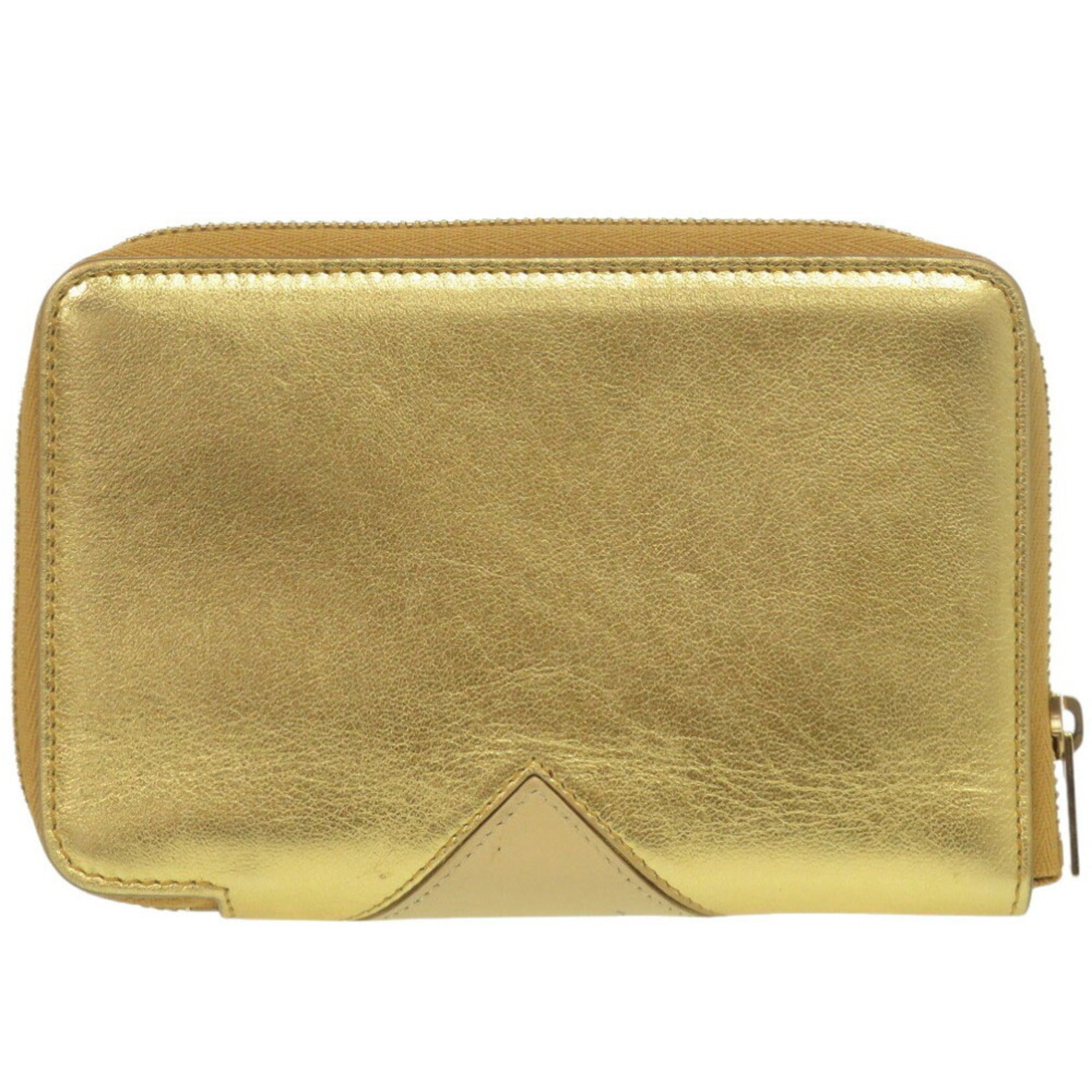 Celine Gold Yellow Leather Wallet (Bi-Fold) (Pre-Owned)