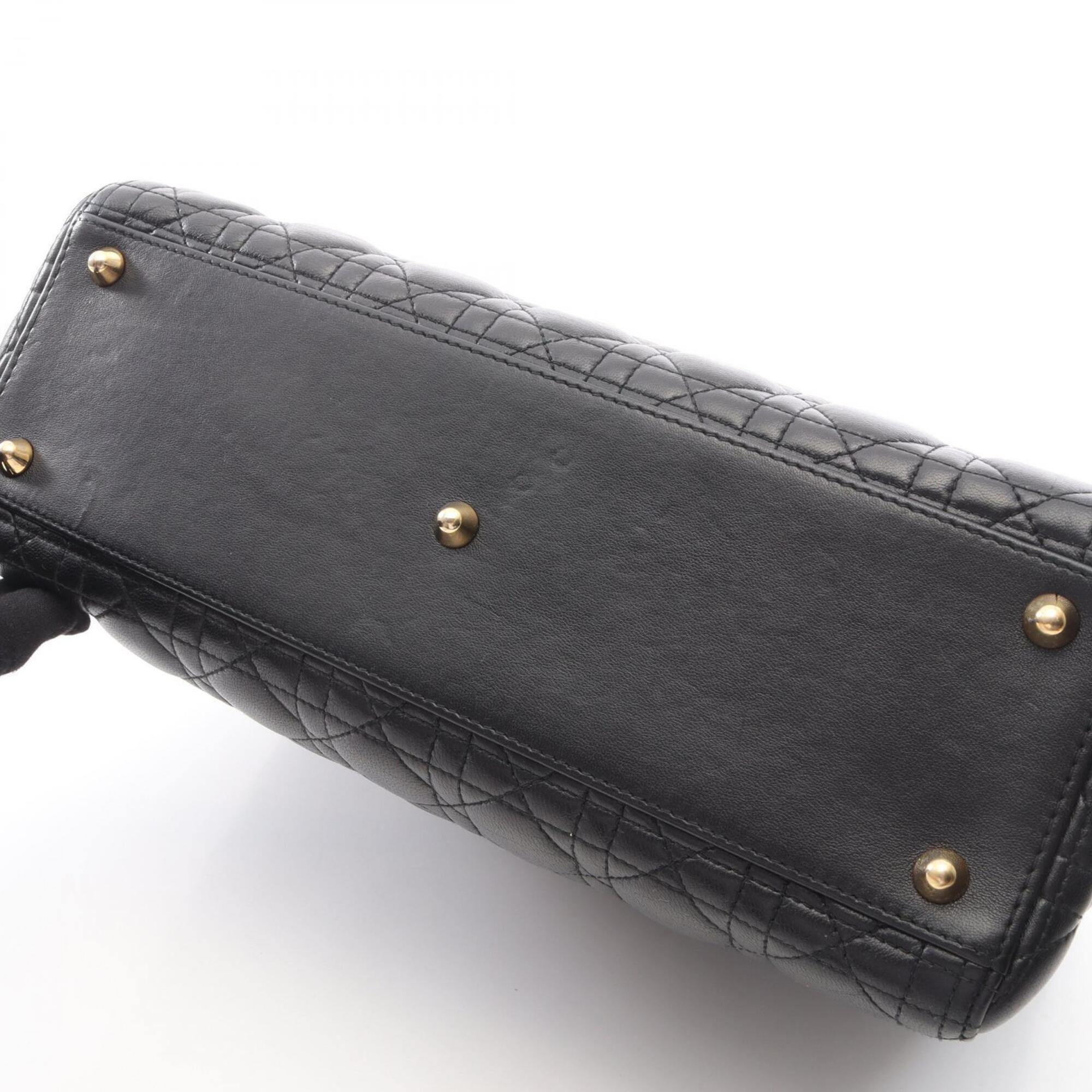 Christian Dior Black Leather Handbag (Pre-Owned)
