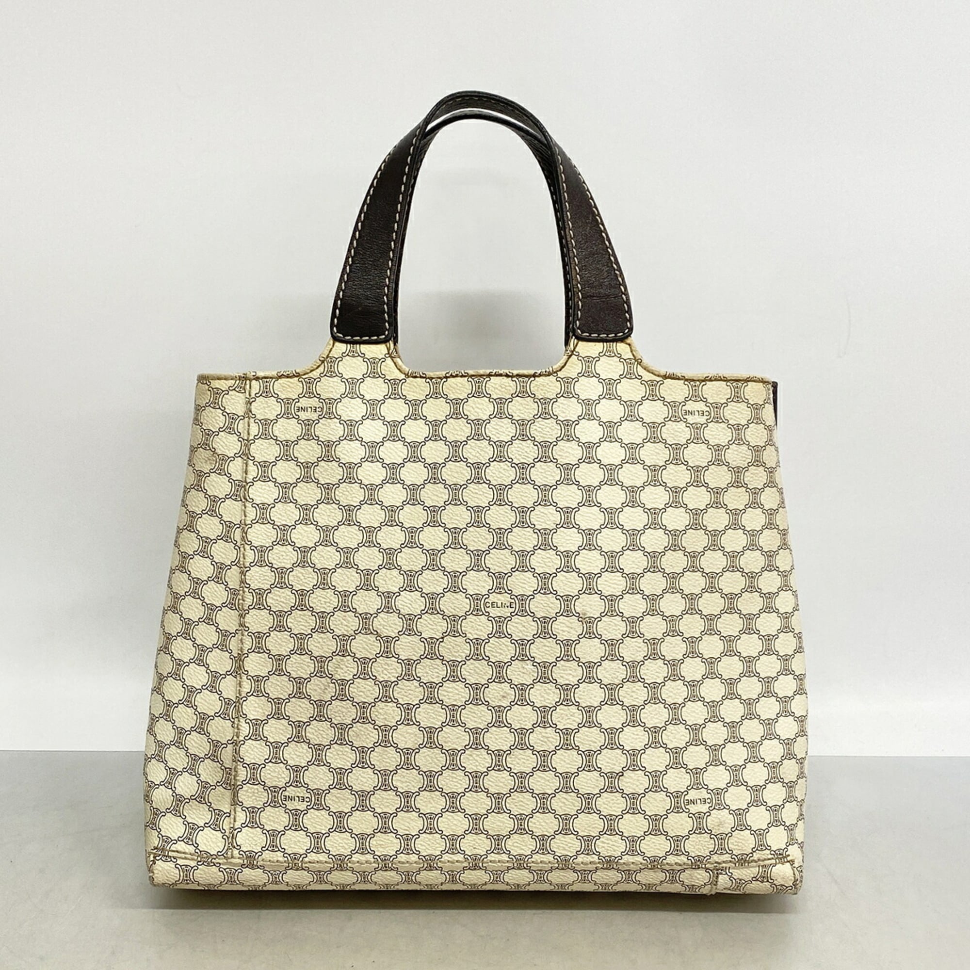 Celine Ivory Pvc Handbag (Pre-Owned)