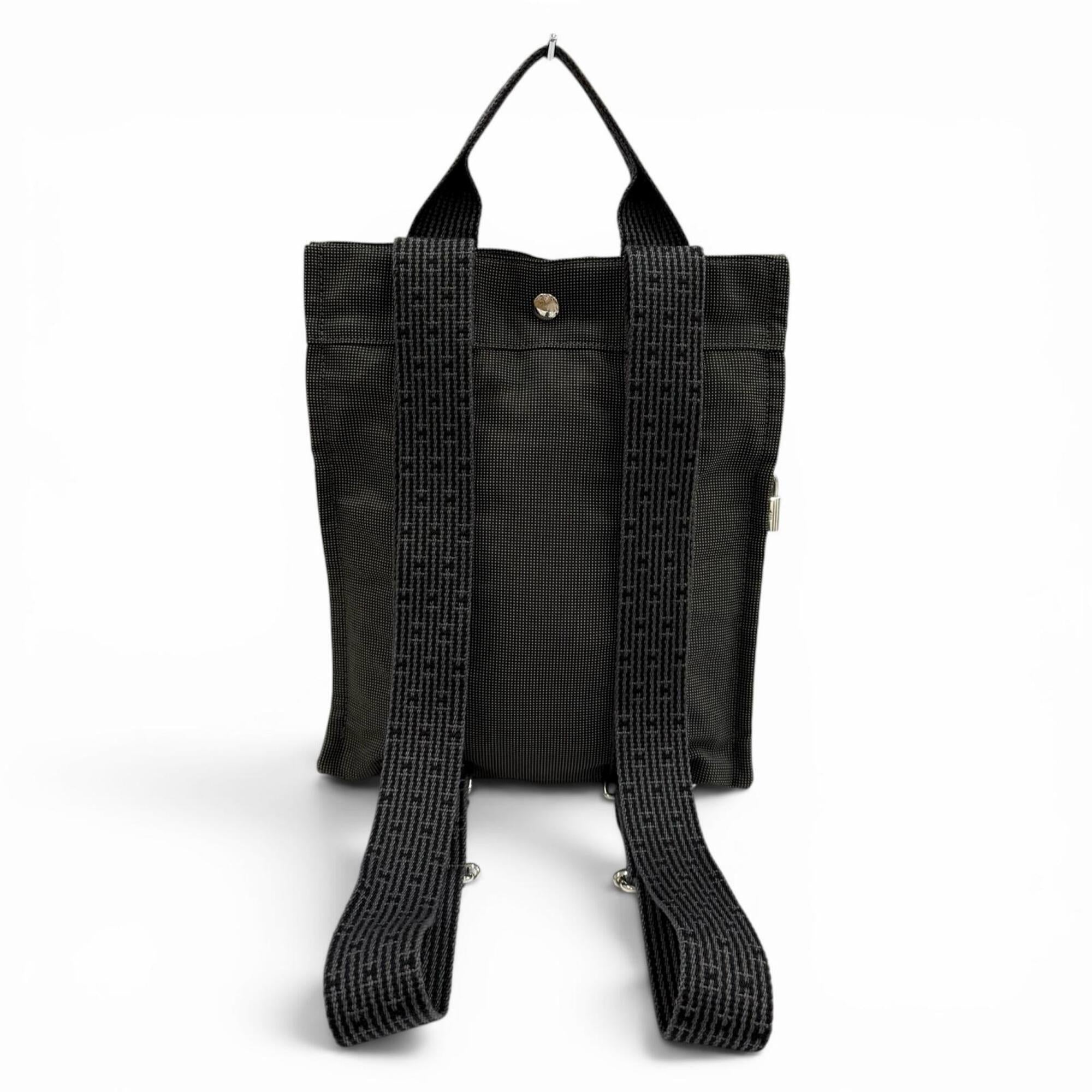 Hermes Gray Polyamide Polyester Backpack (Pre-Owned)