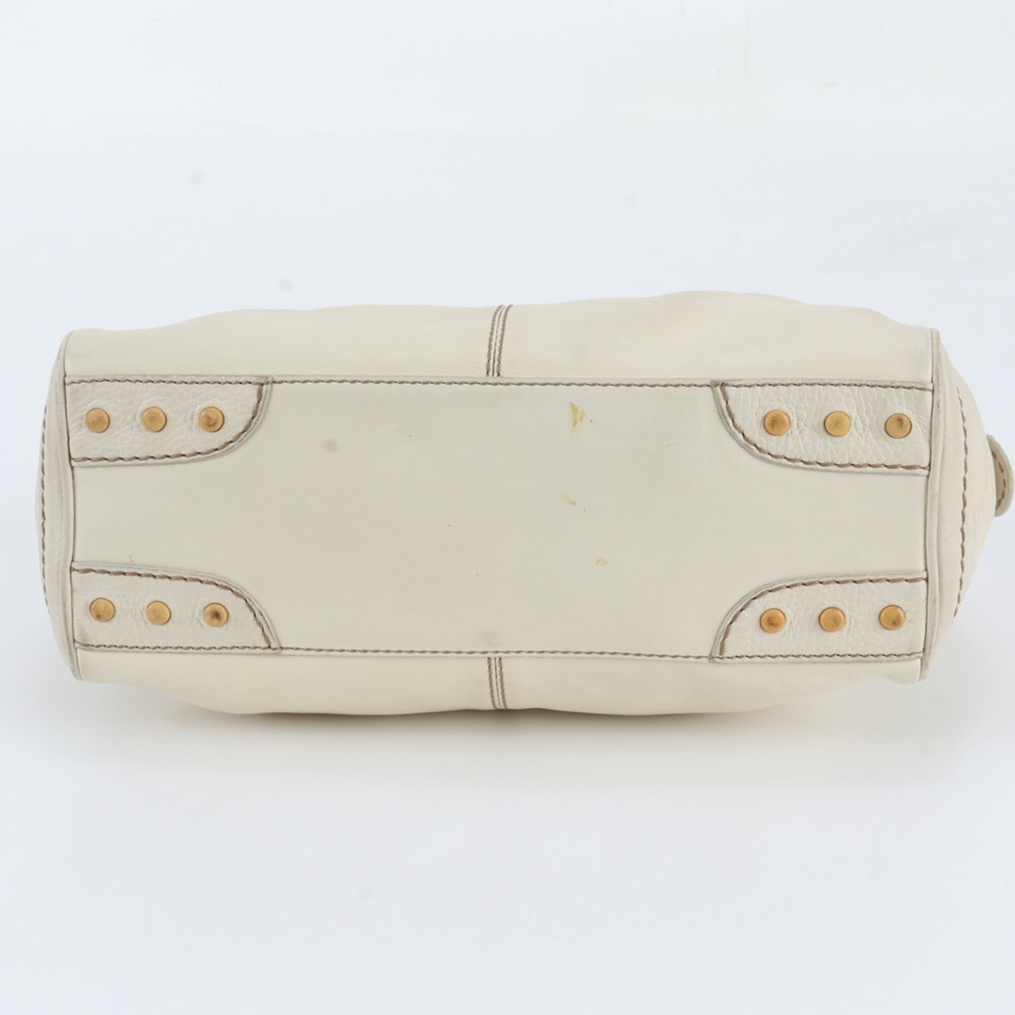 Tod's White Leather Handbag Shoulder Bag (Pre-Owned)