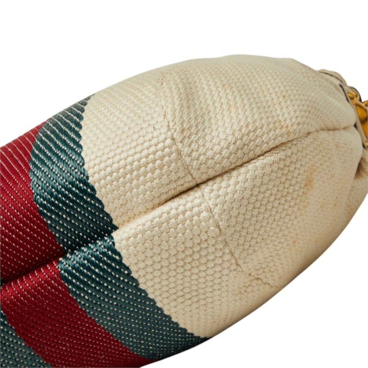 Gucci Ivory Canvas Shoulder Bag Tote Bag (Pre-Owned)