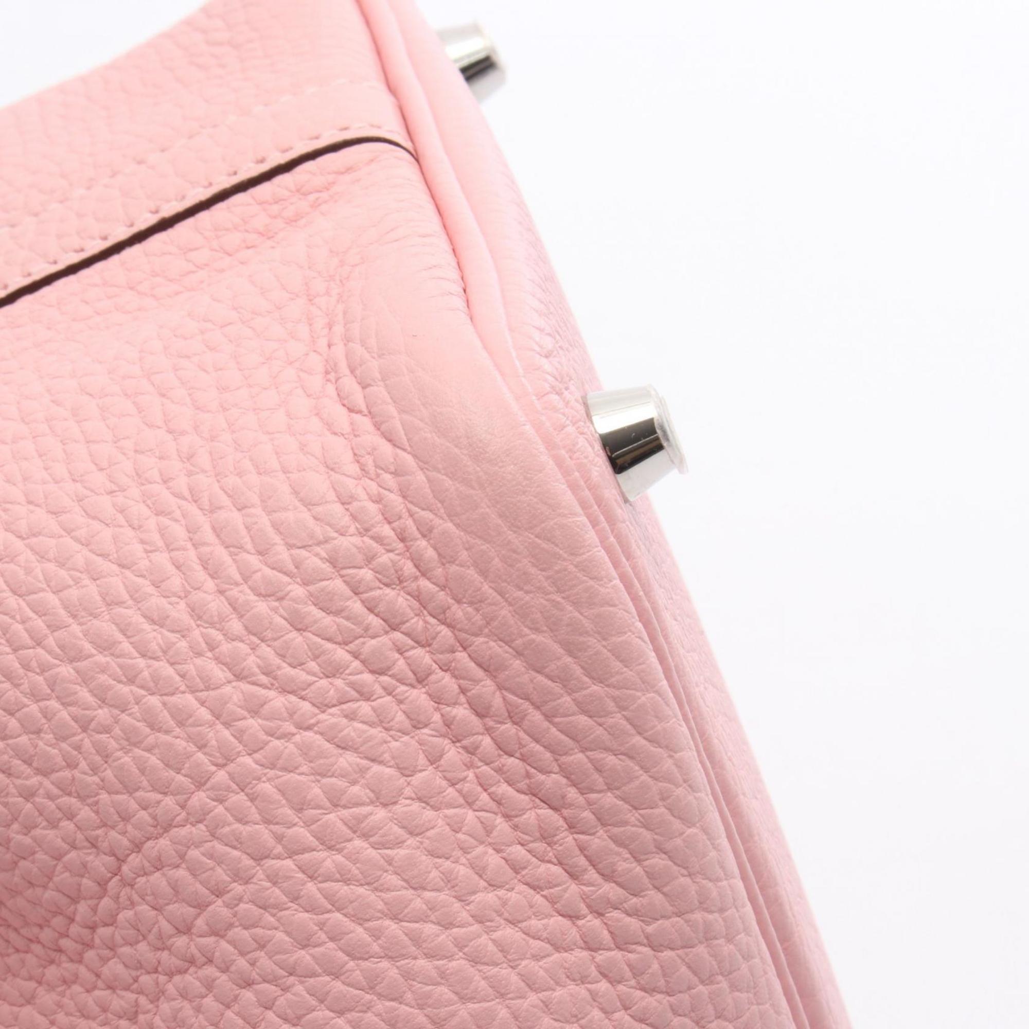 Hermes Pink Rose Sakura Leather Handbag (Pre-Owned)